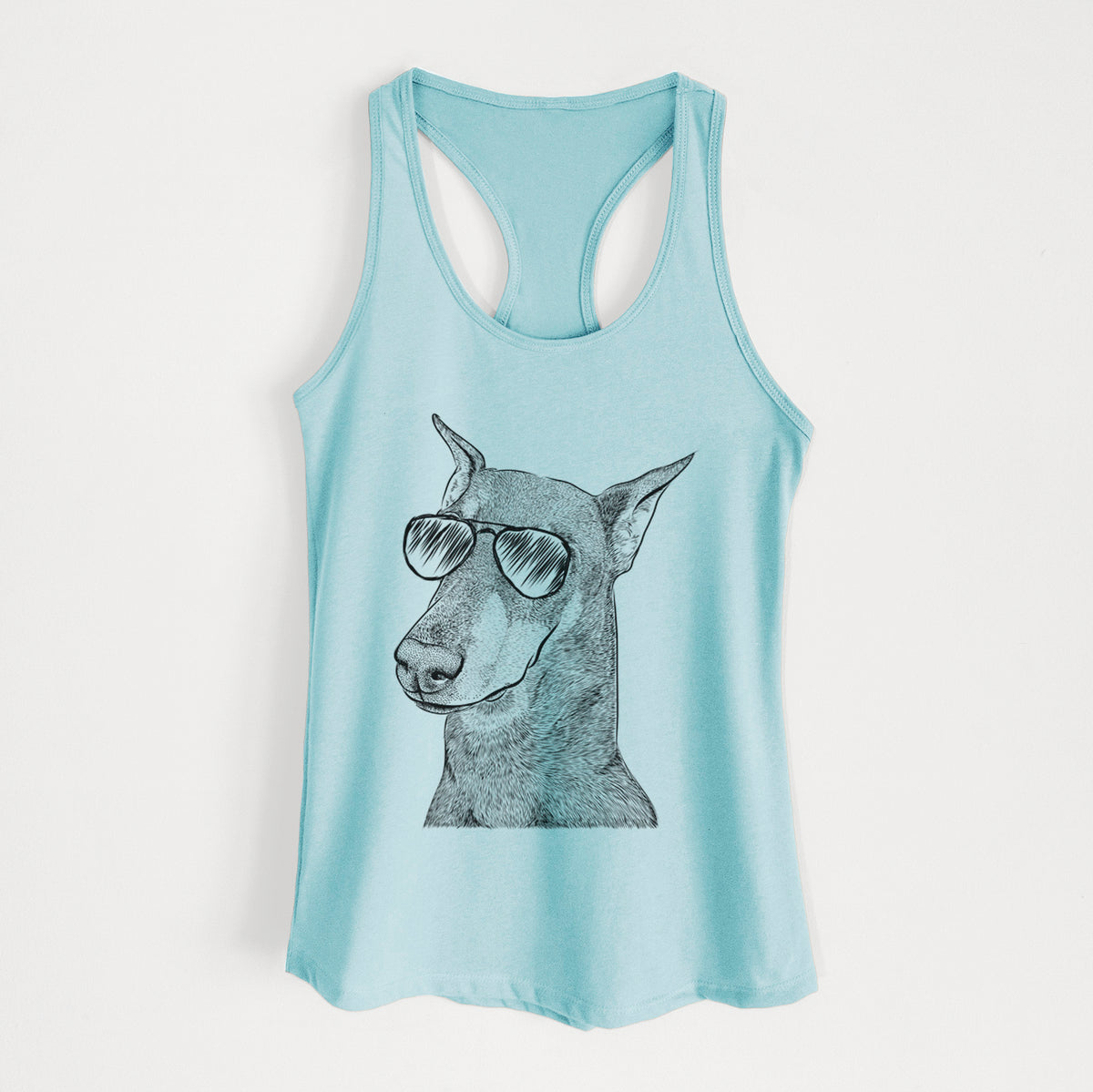 Shelby the Doberman Pinscher - Women's Racerback Tanktop