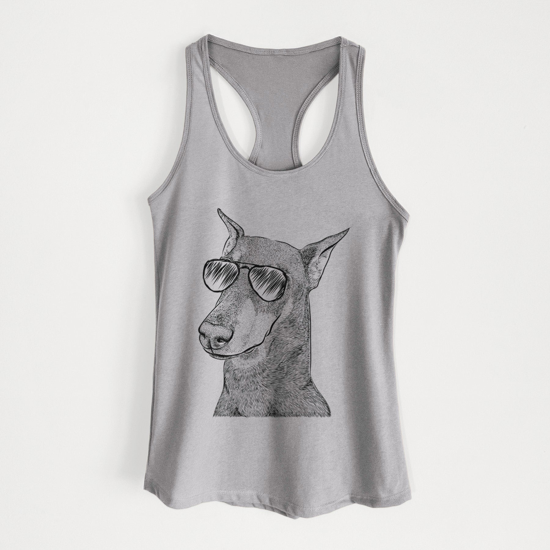 Shelby the Doberman Pinscher - Women's Racerback Tanktop