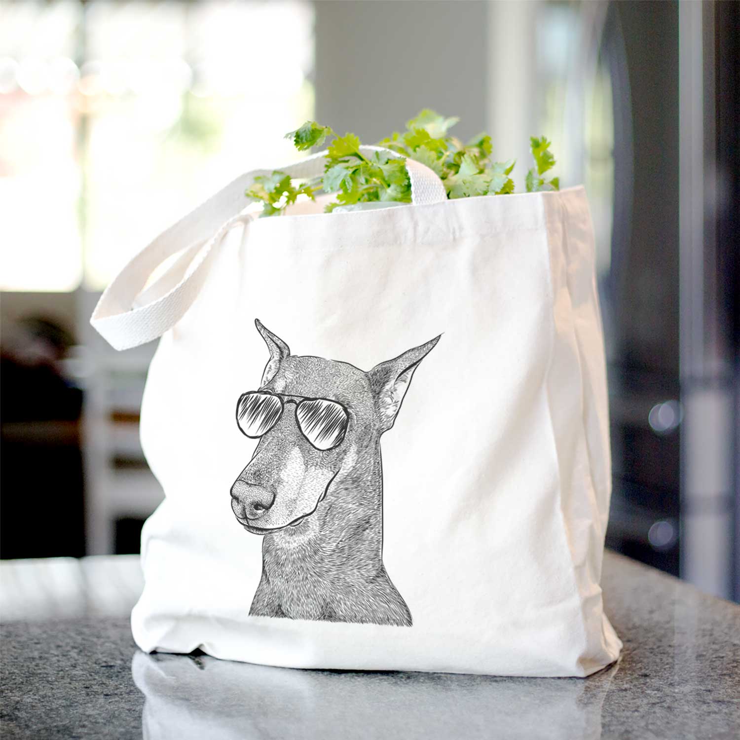 Shelby the Doberman Pinscher - Tote Bag