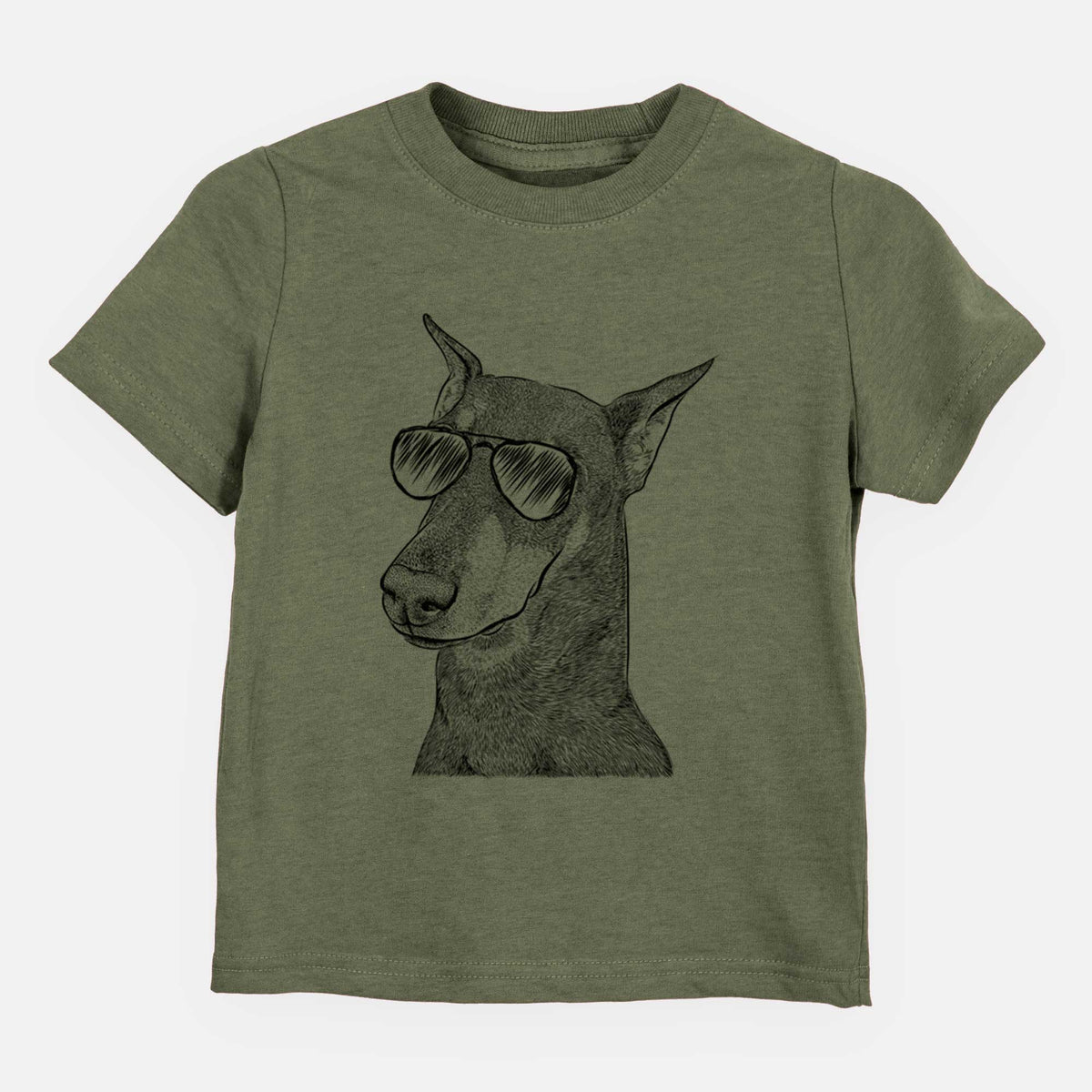 Aviator Shelby the Doberman Pinscher - Kids/Youth/Toddler Shirt