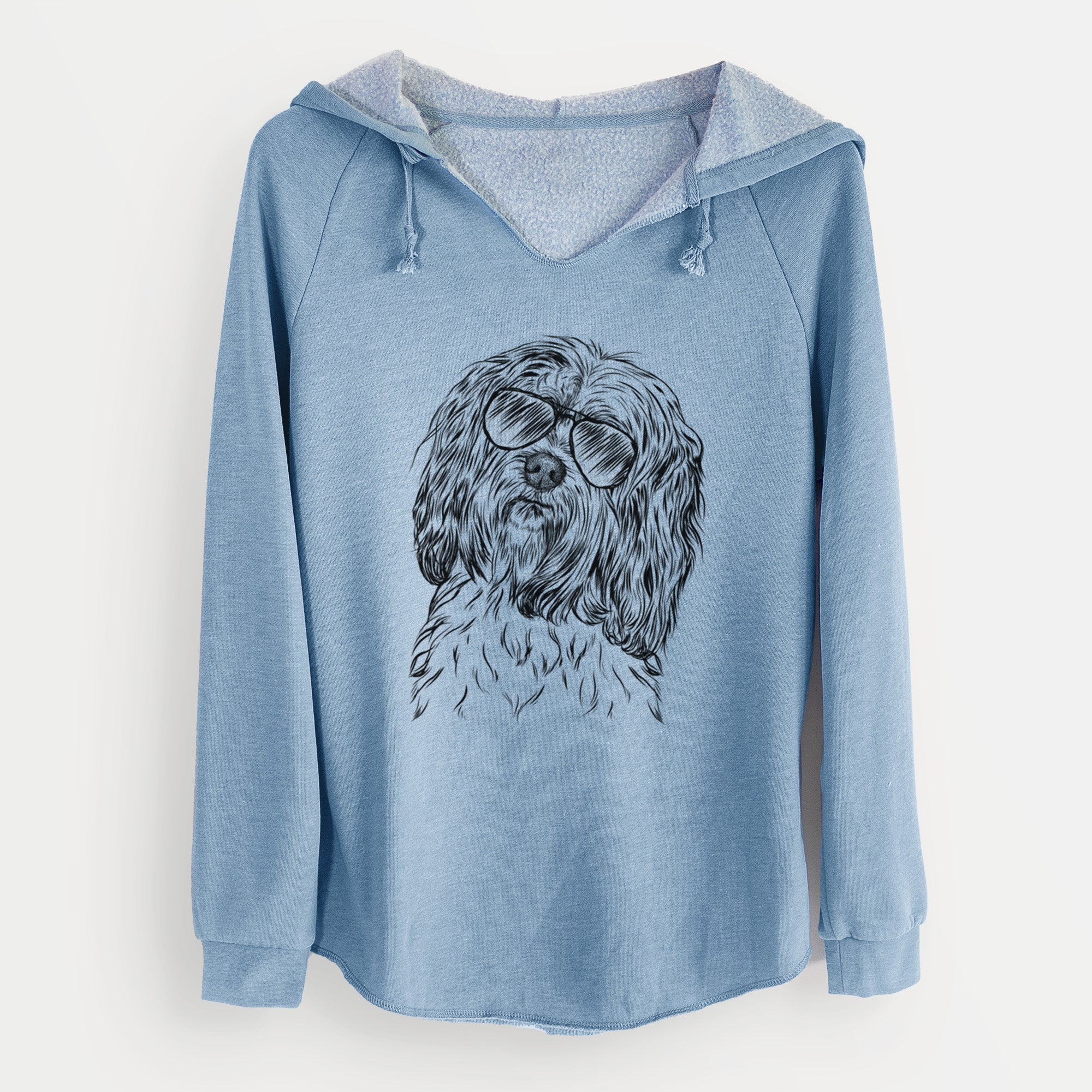 Aviator Shenpa the Tibetan Terrier - Cali Wave Hooded Sweatshirt