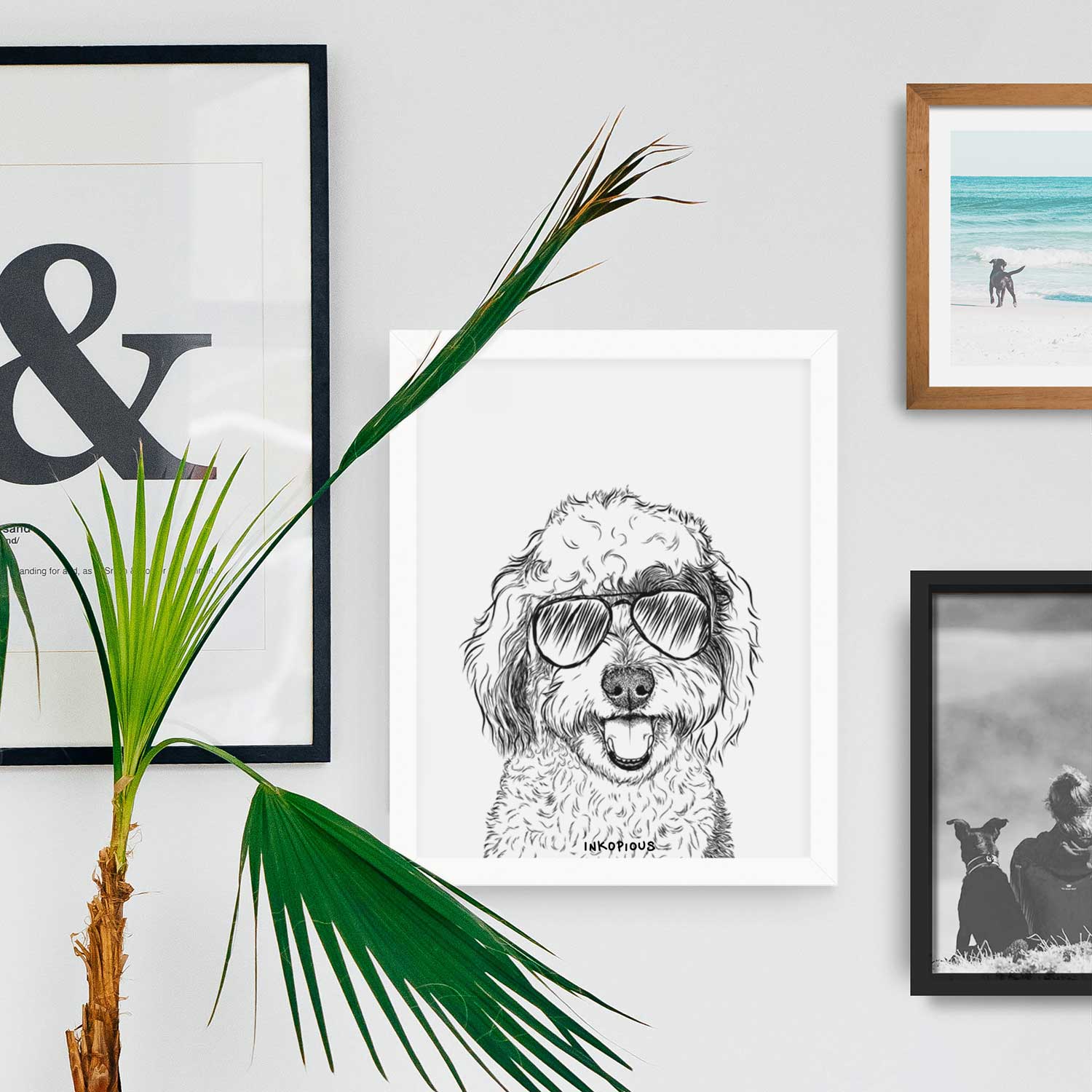 Sherlock the Sheepadoodle Art Print