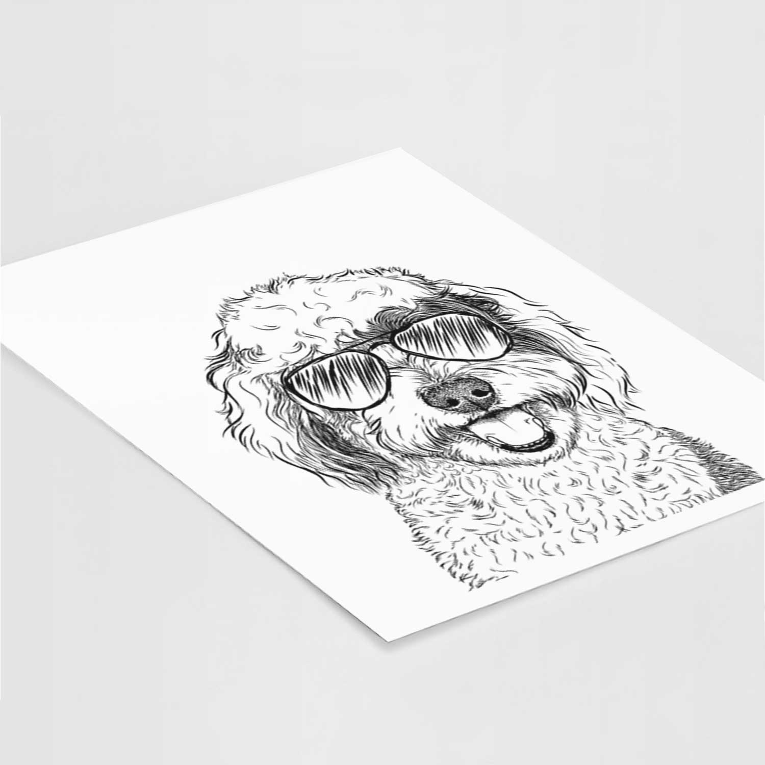 Sherlock the Sheepadoodle Art Print