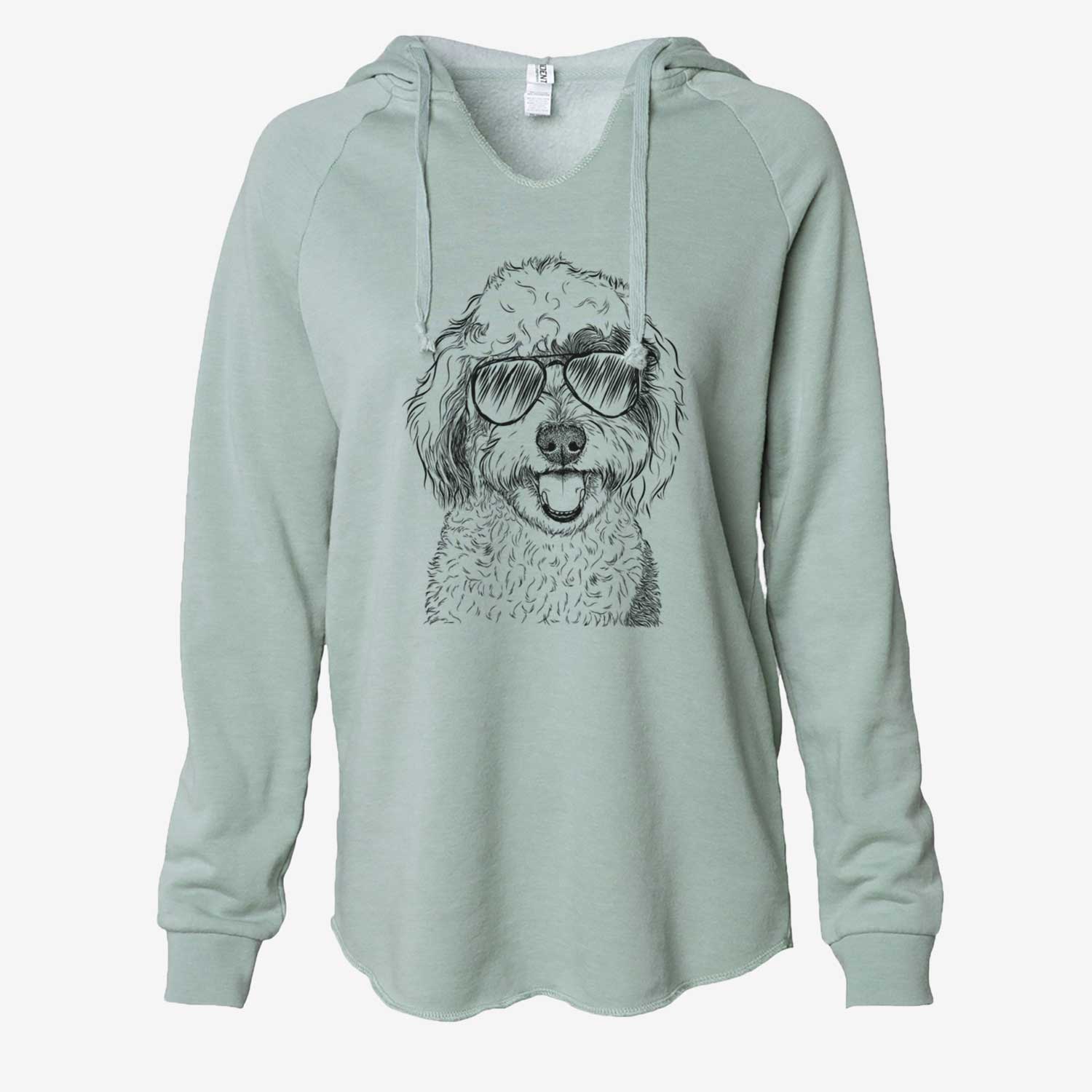 Sherlock the Sheepadoodle - Cali Wave Hooded Sweatshirt