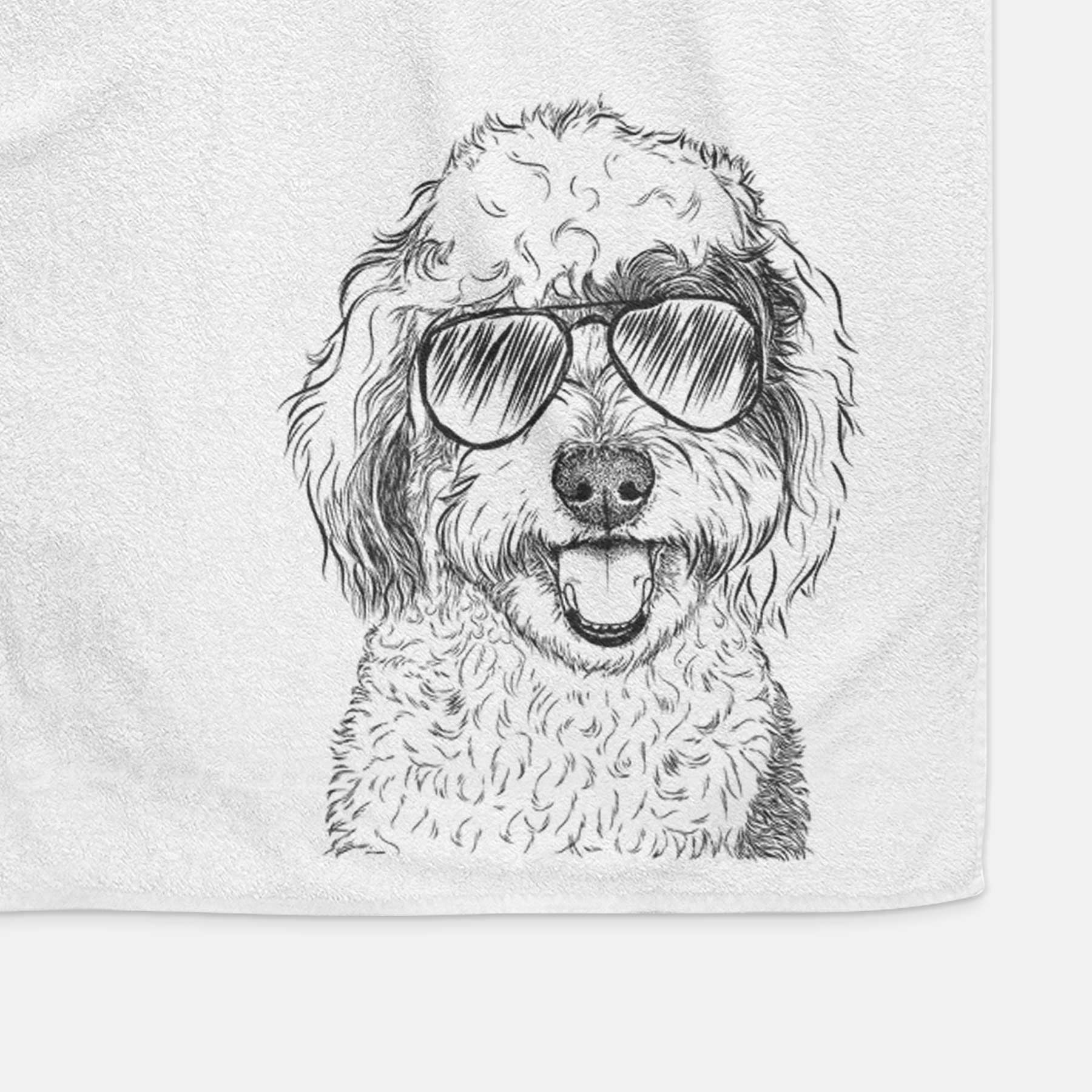 Sherlock the Sheepadoodle Decorative Hand Towel