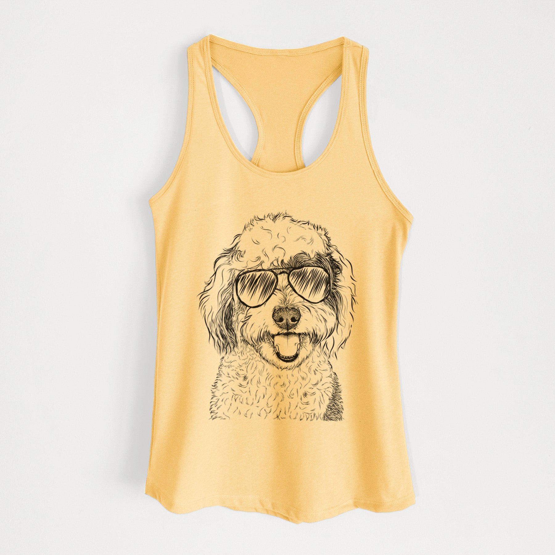 Sherlock the Sheepadoodle - Women's Racerback Tanktop