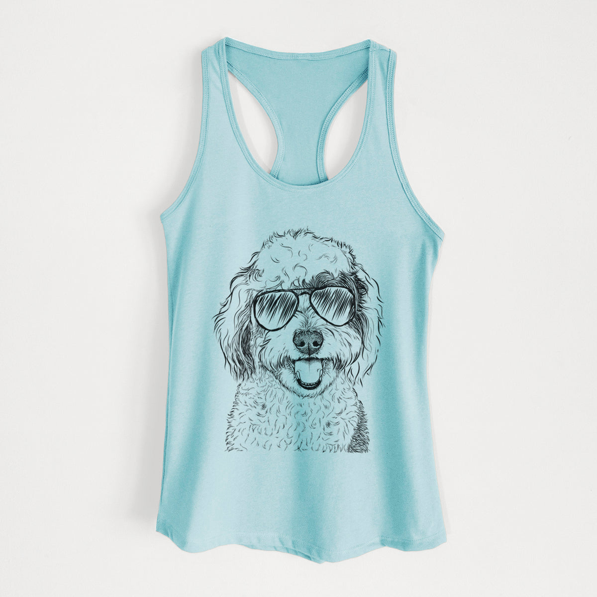 Sherlock the Sheepadoodle - Women's Racerback Tanktop