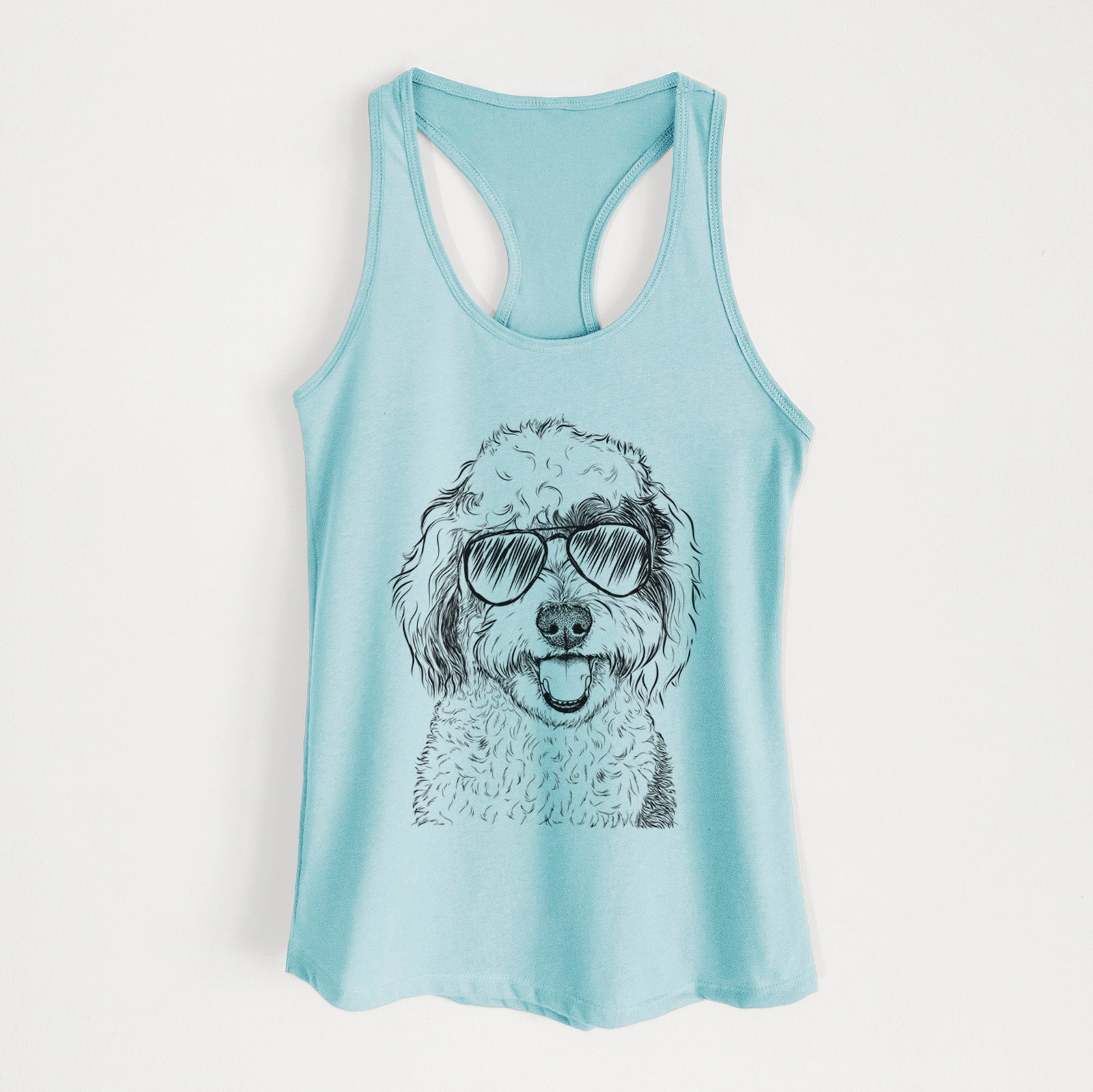 Sherlock the Sheepadoodle - Women's Racerback Tanktop