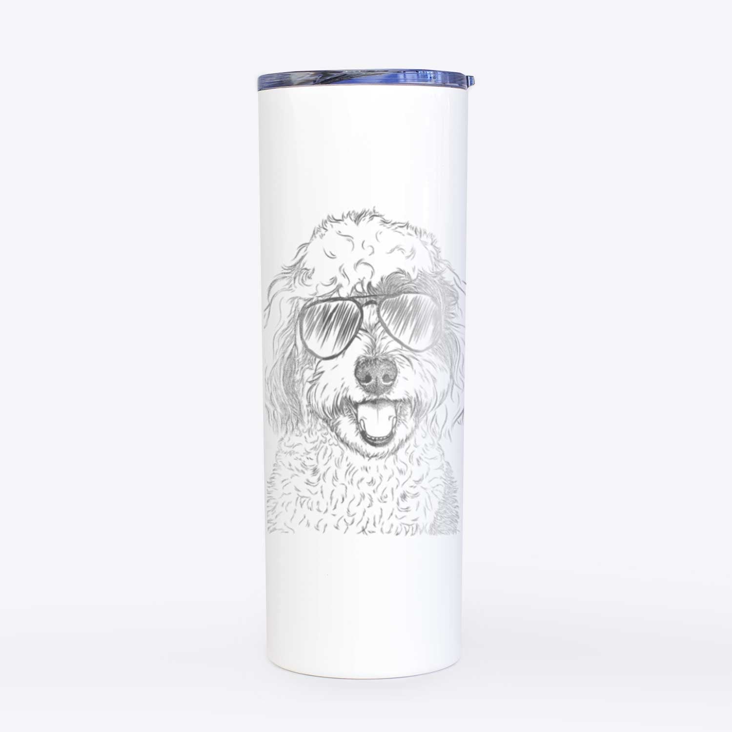 Sherlock the Sheepadoodle - 20oz Skinny Tumbler