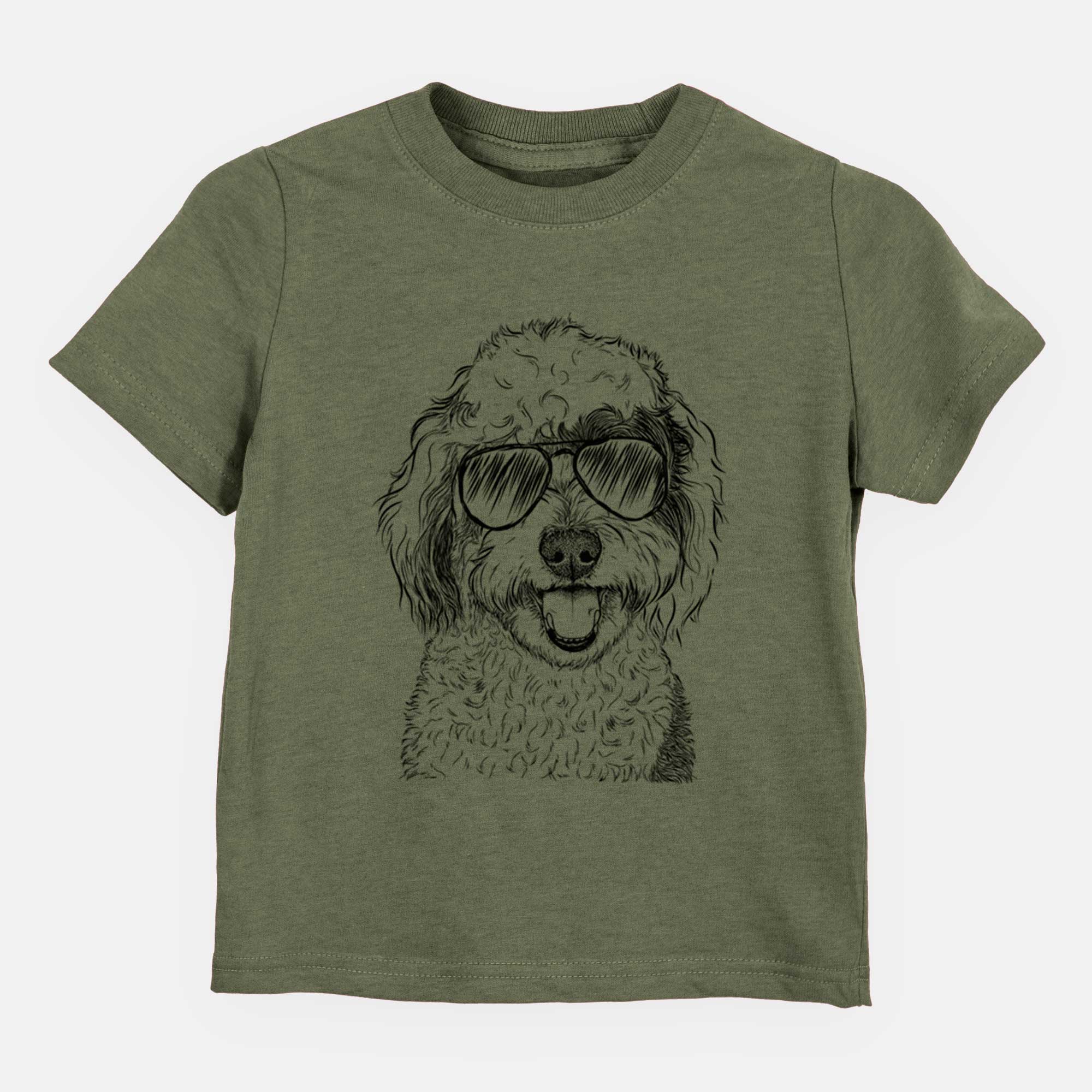 Aviator Sherlock the Sheepadoodle - Kids/Youth/Toddler Shirt