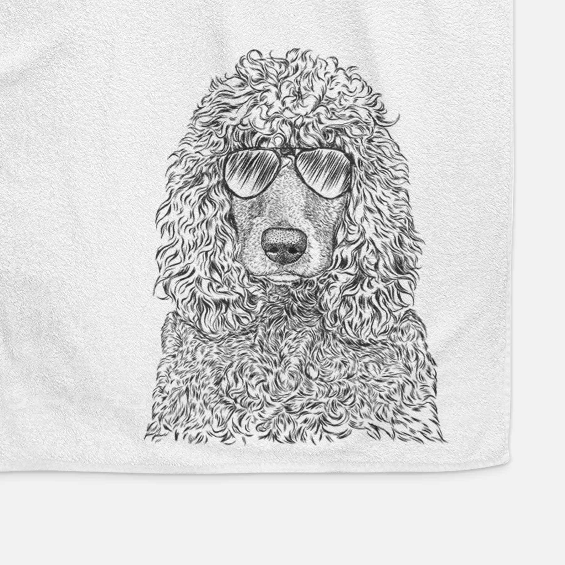 Shilo the Irish Water Spaniel Decorative Hand Towel