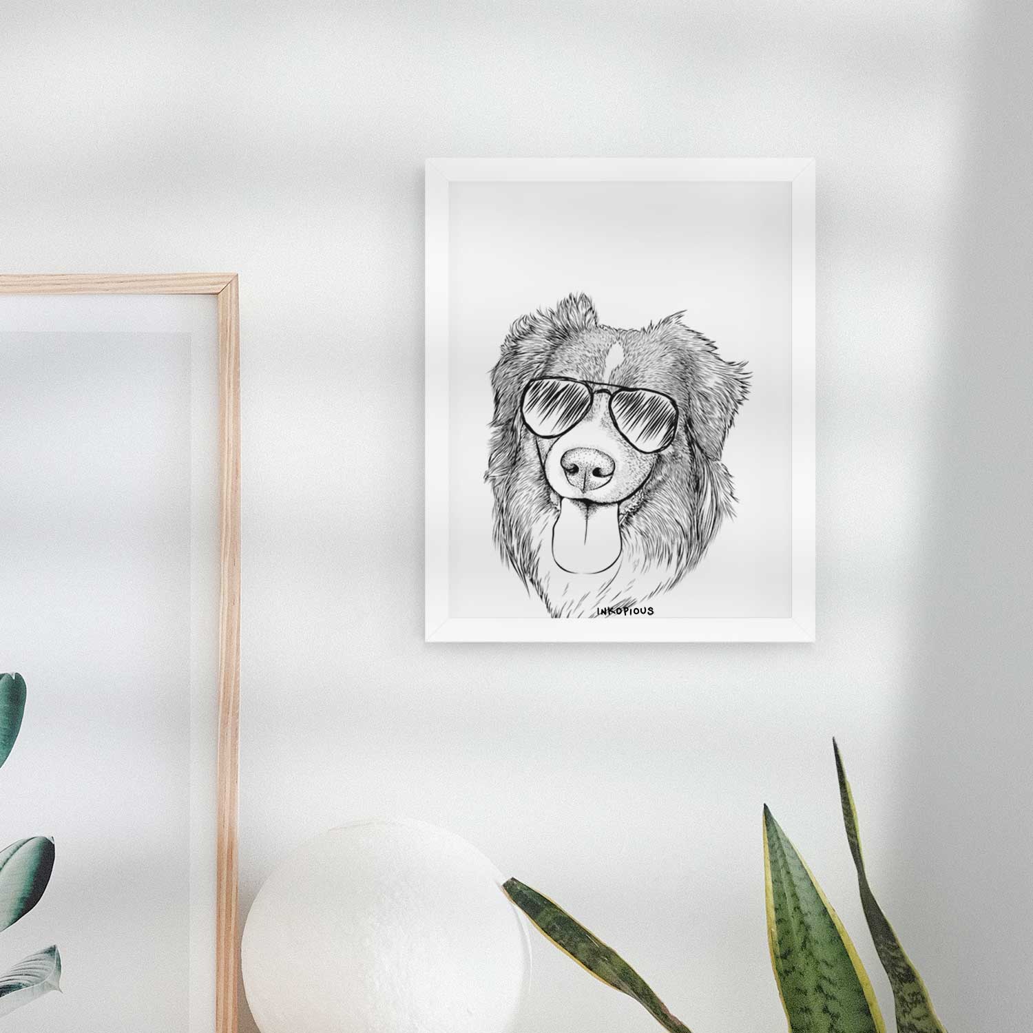 Siena the Australian Shepherd Art Print