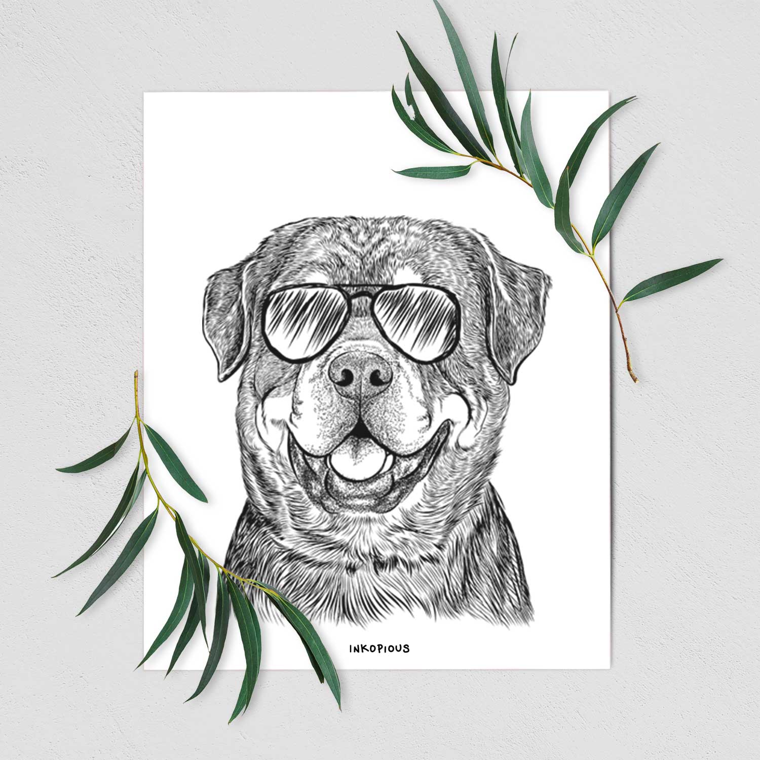 Sig the Rottweiler Art Print