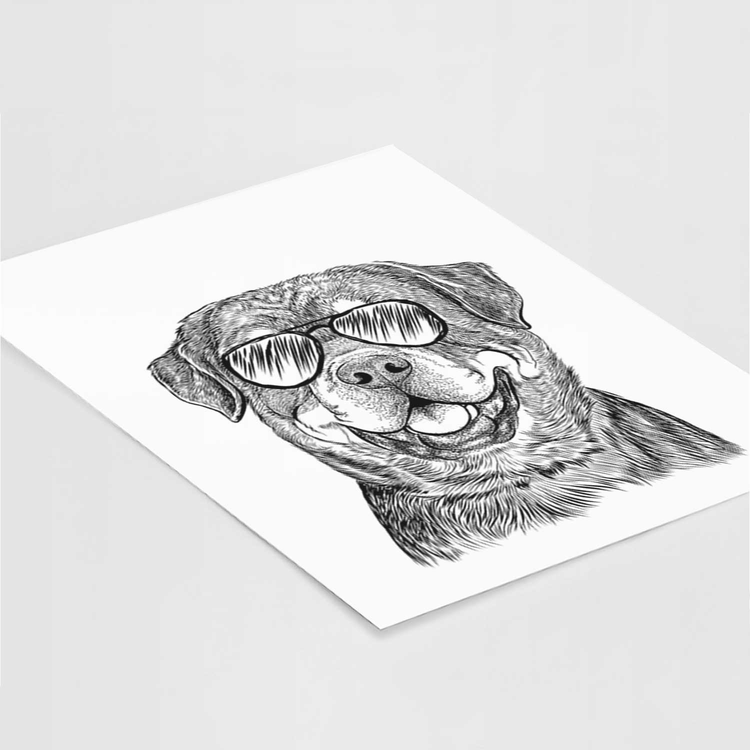 Sig the Rottweiler Art Print