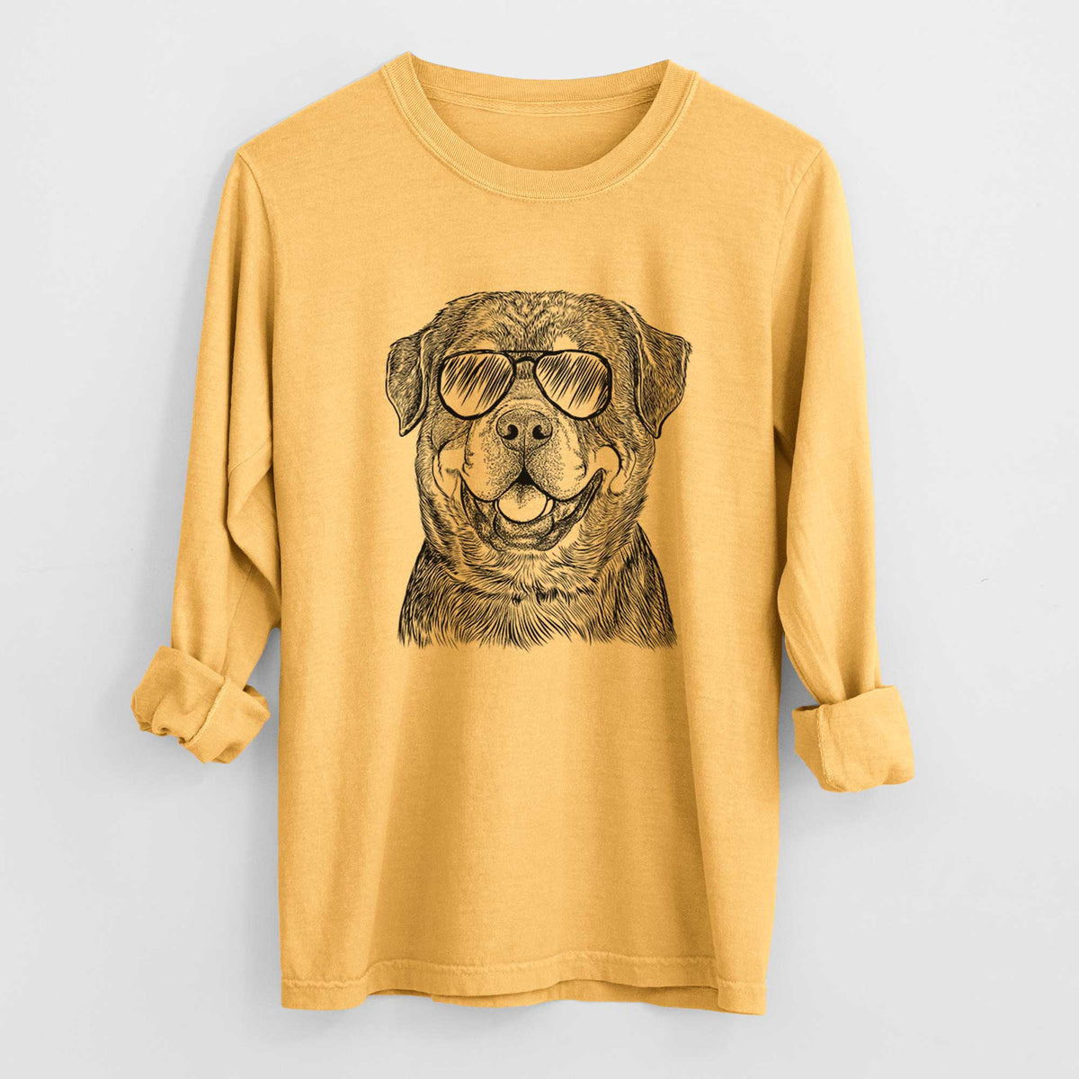 Aviators Sig the Rottweiler - Heavyweight 100% Cotton Long Sleeve