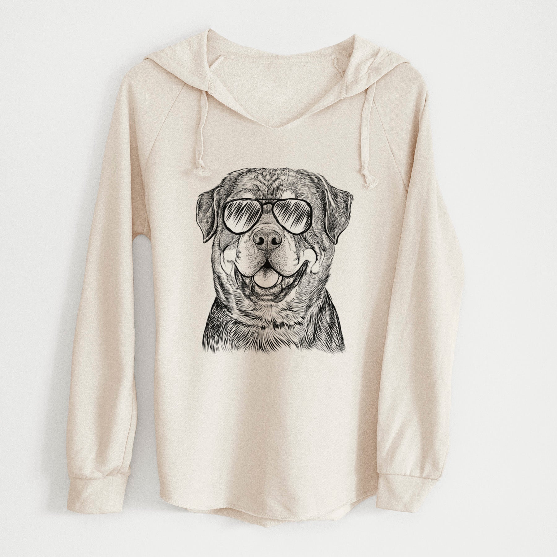 Aviator Sig the Rottweiler - Cali Wave Hooded Sweatshirt