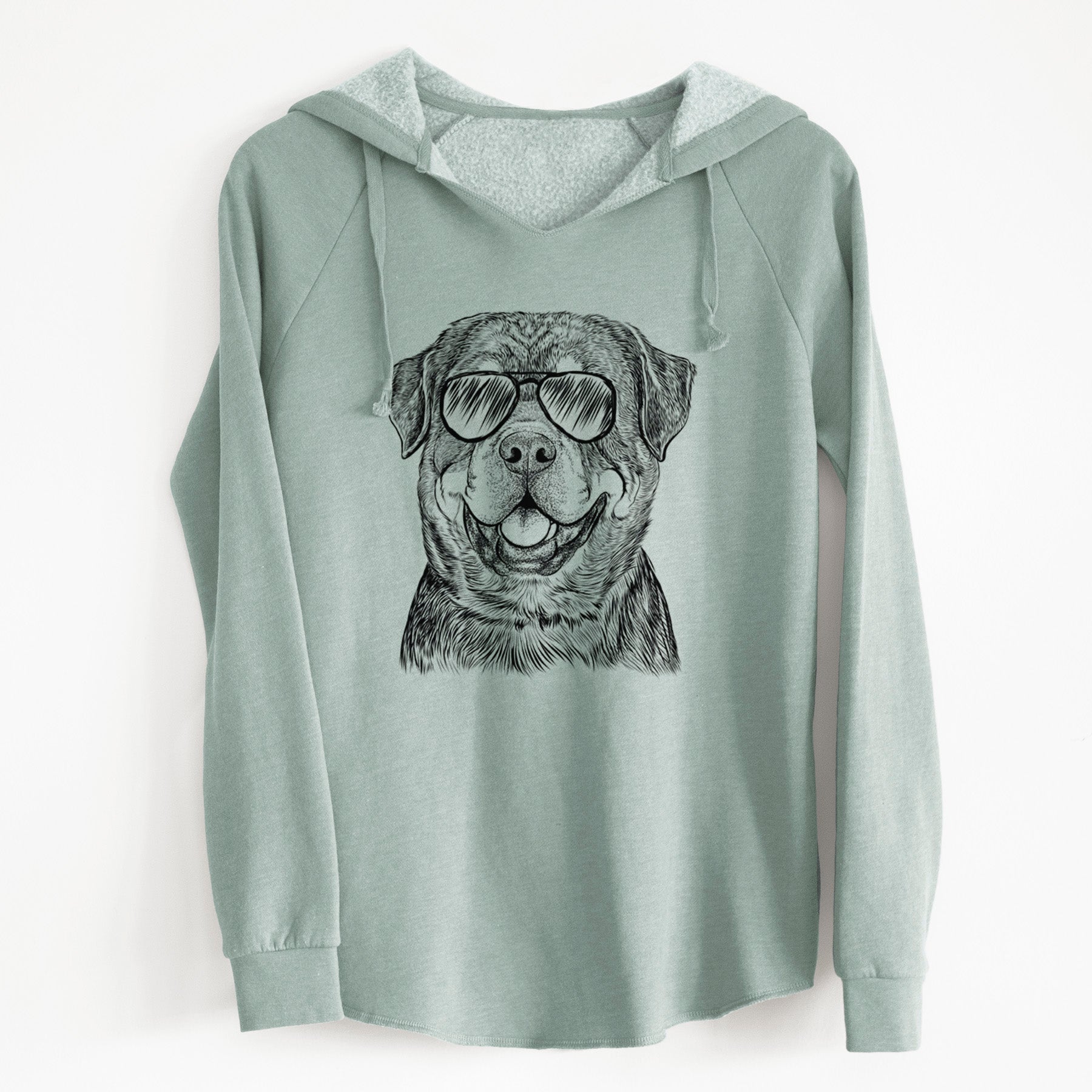 Aviator Sig the Rottweiler - Cali Wave Hooded Sweatshirt