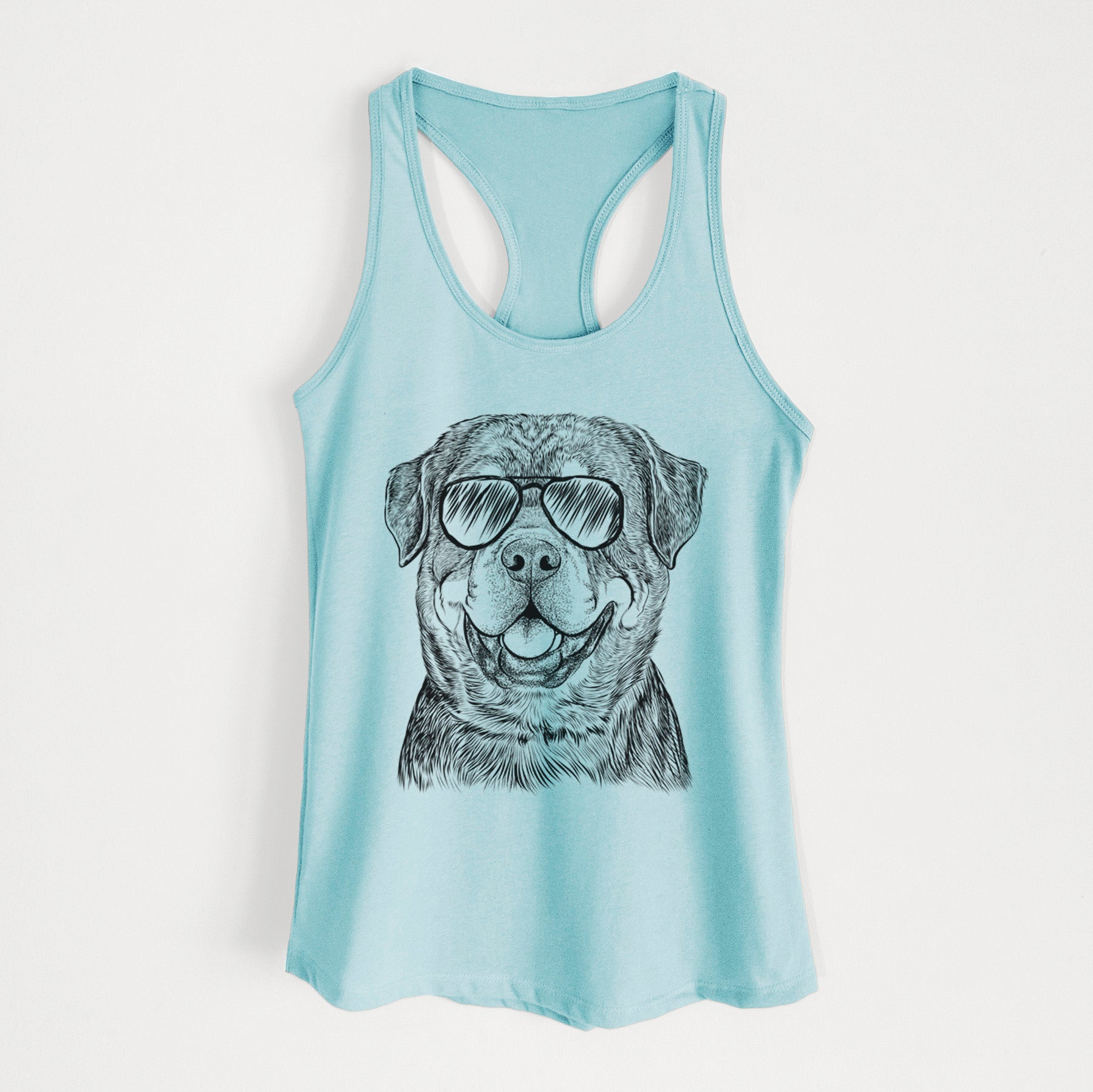 Sig the Rottweiler - Women's Racerback Tanktop