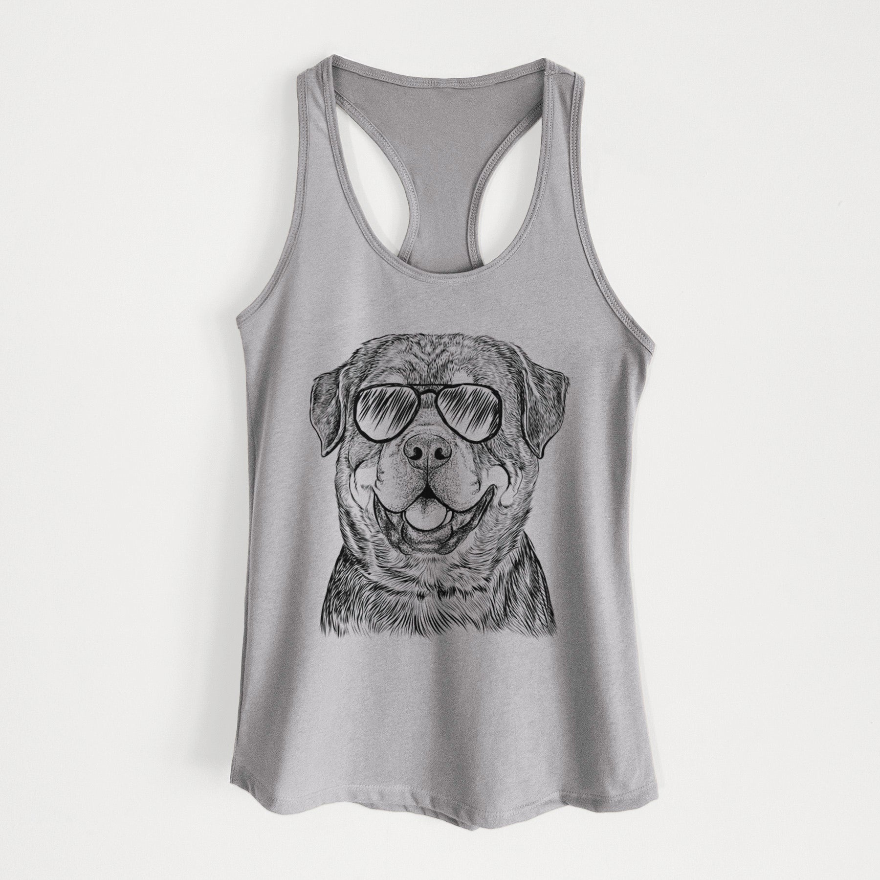 Sig the Rottweiler - Women's Racerback Tanktop