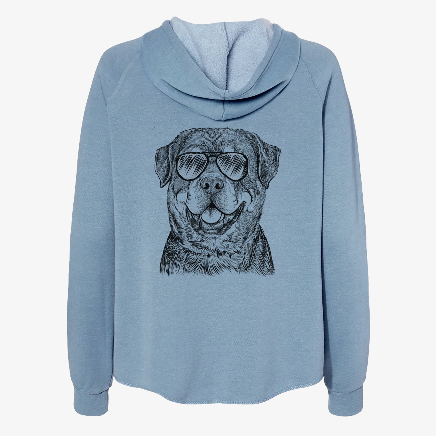 Sig the Rottweiler - Women's Cali Wave Zip-Up Sweatshirt