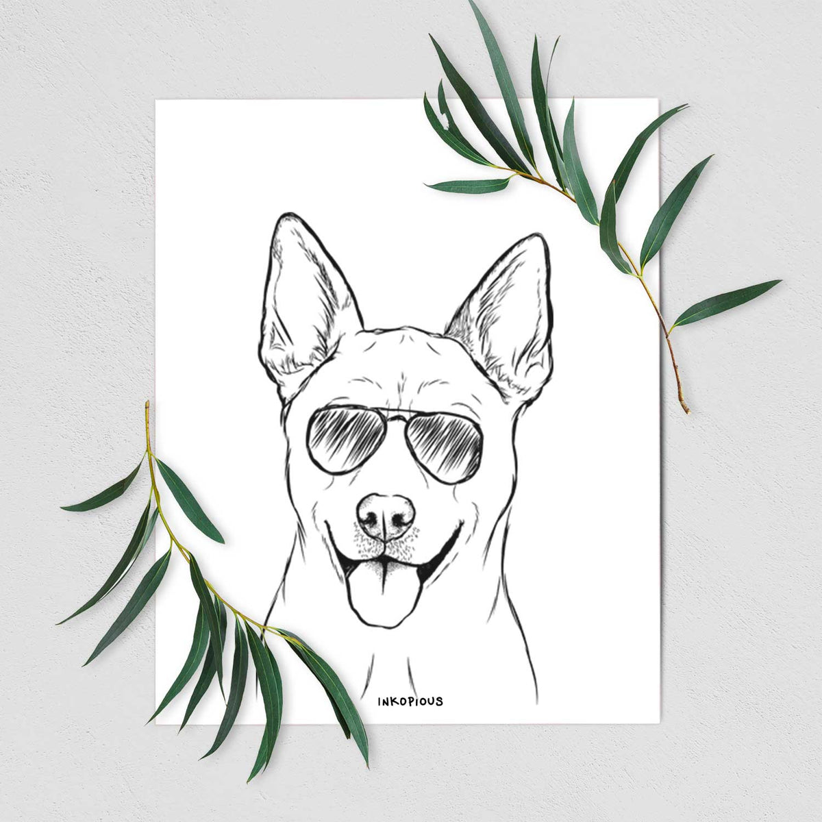 Silly Lilly the Mixed Breed Art Print