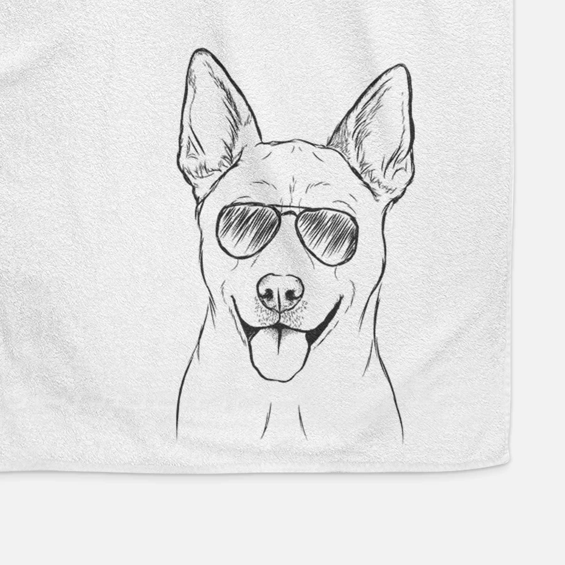 Silly Lilly the Mixed Breed Decorative Hand Towel