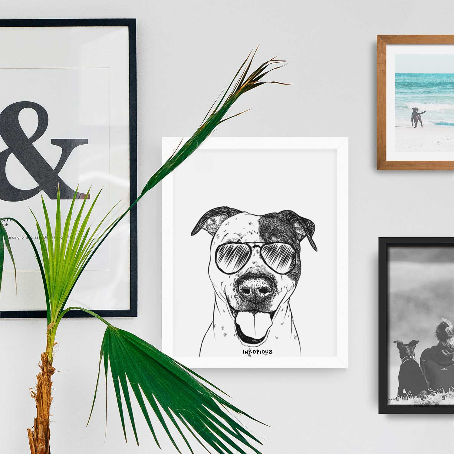 Simon the Mixed Breed Art Print