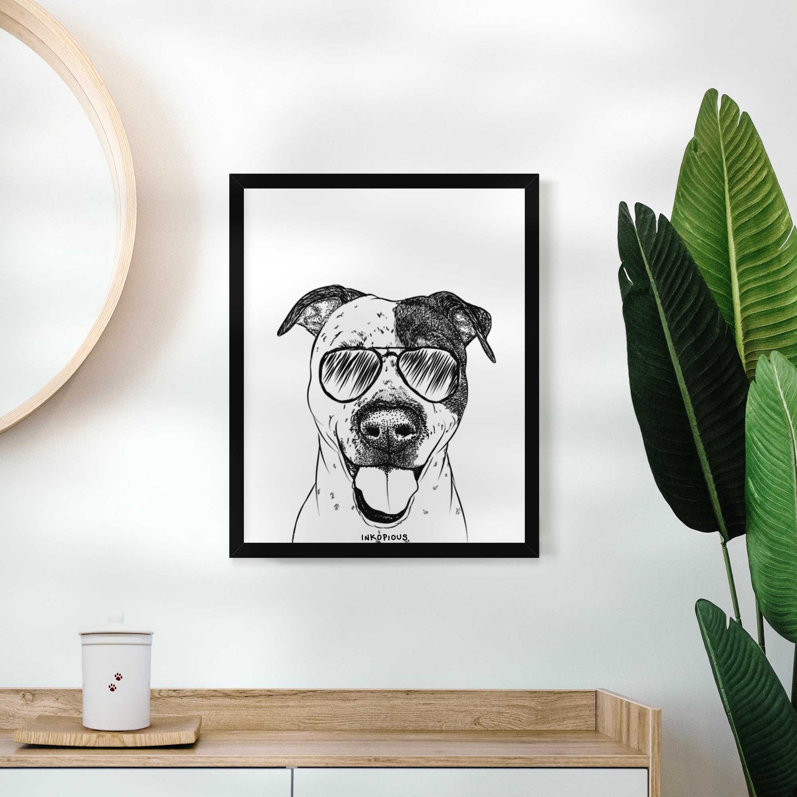 Simon the Mixed Breed Art Print