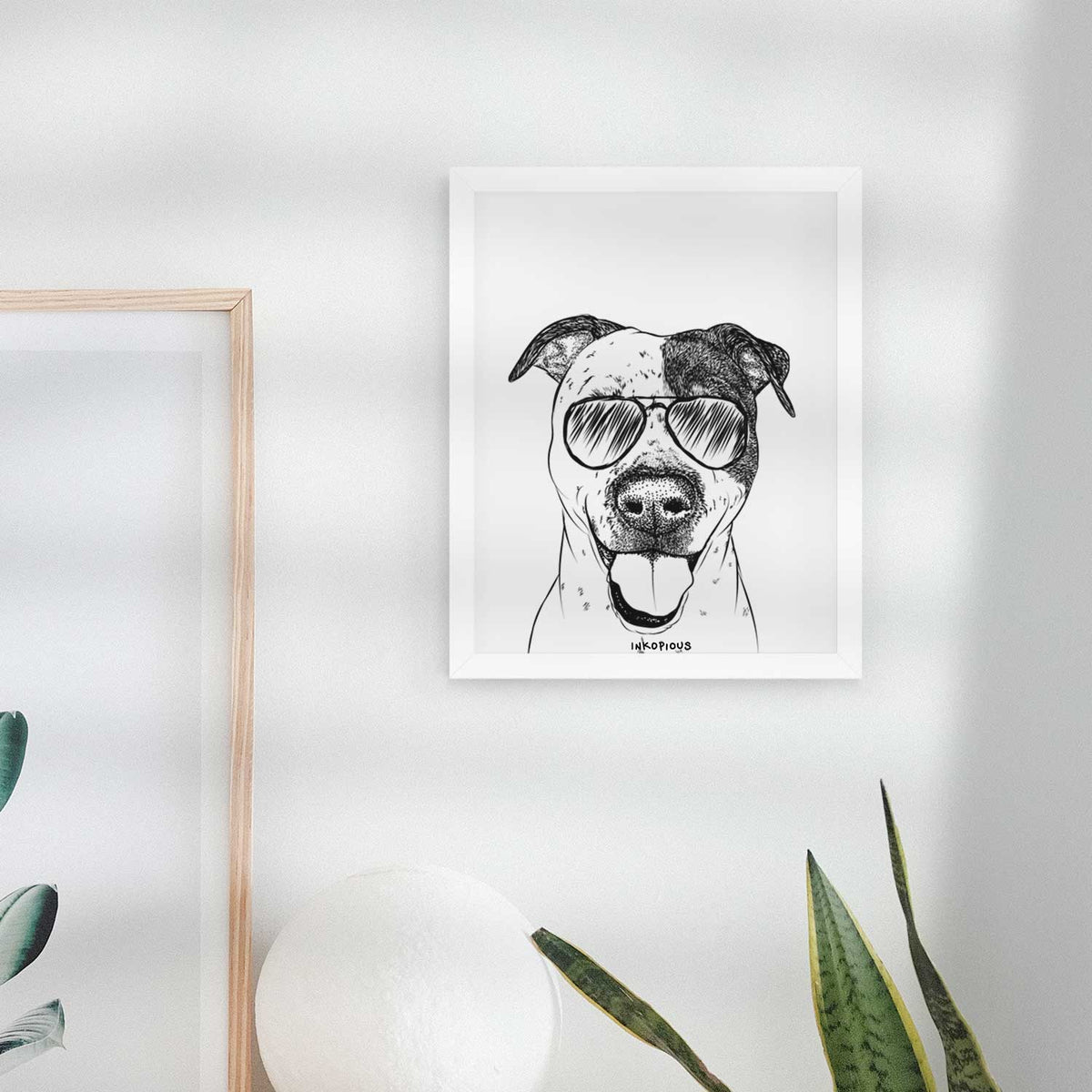 Simon the Mixed Breed Art Print
