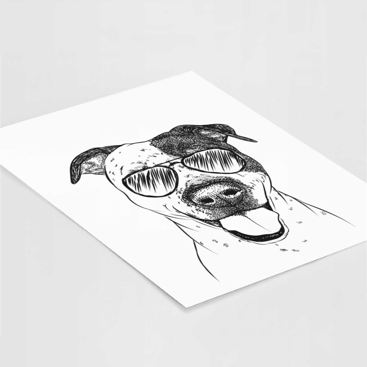 Simon the Mixed Breed Art Print