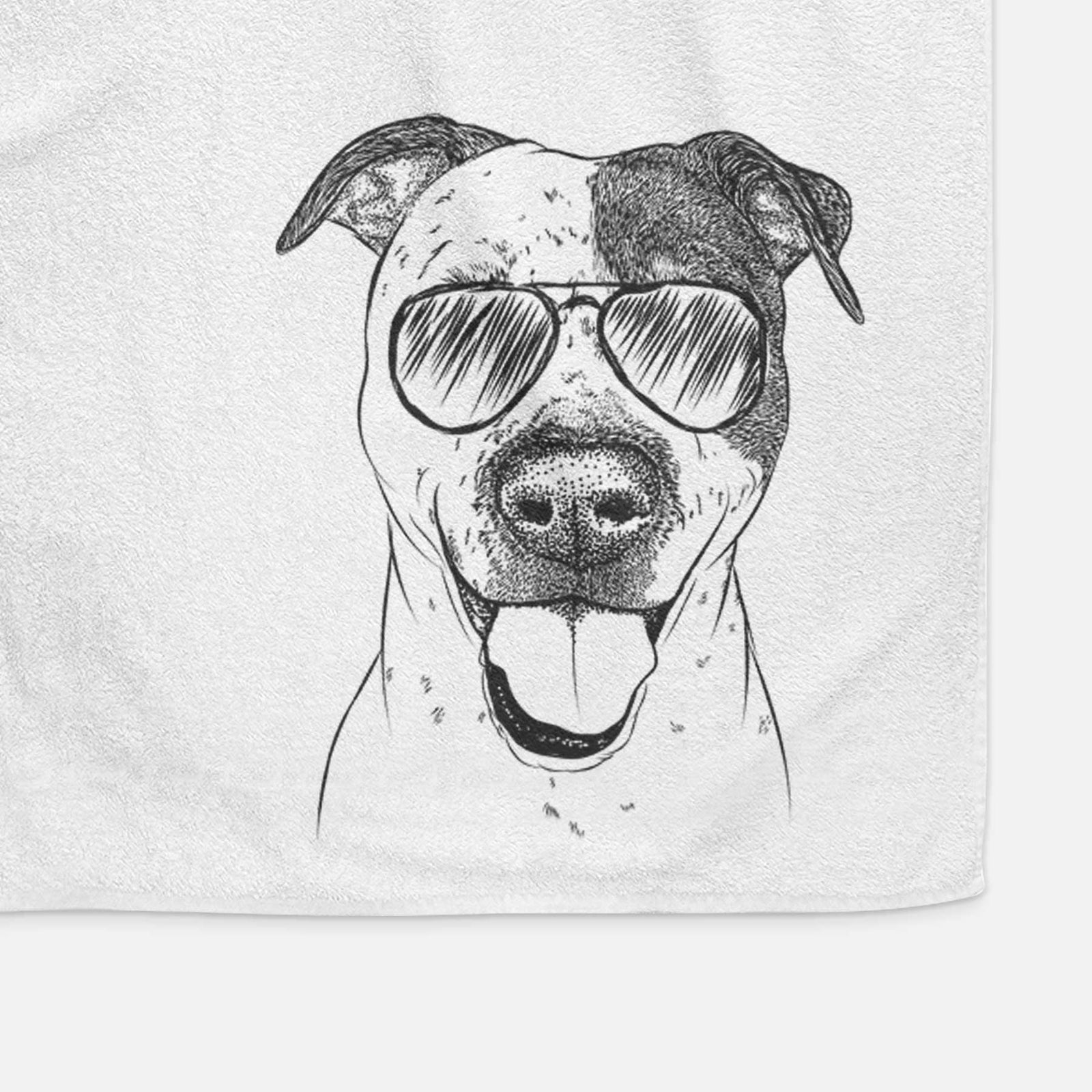 Simon the Mixed Breed Decorative Hand Towel