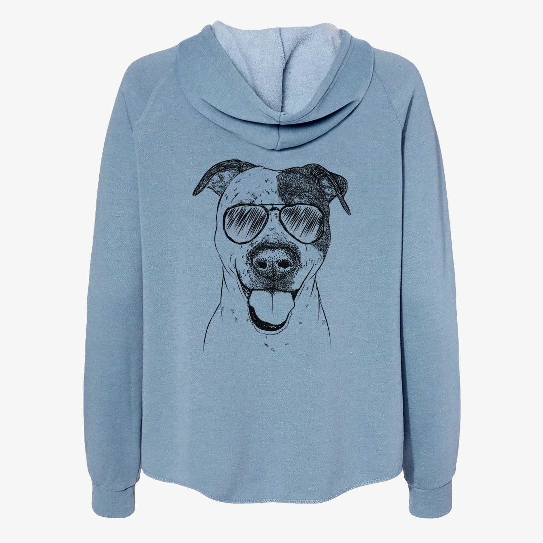 Simon the Mixed Breed - Women's Cali Wave Zip-Up Sweatshirt