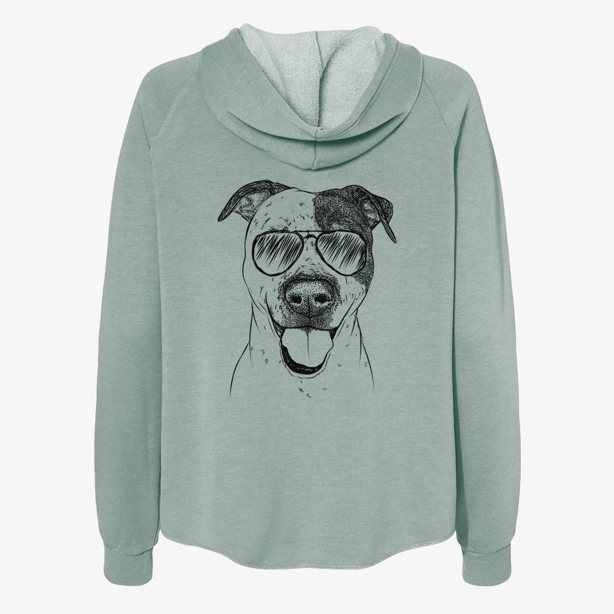 Simon the Mixed Breed - Women's Cali Wave Zip-Up Sweatshirt