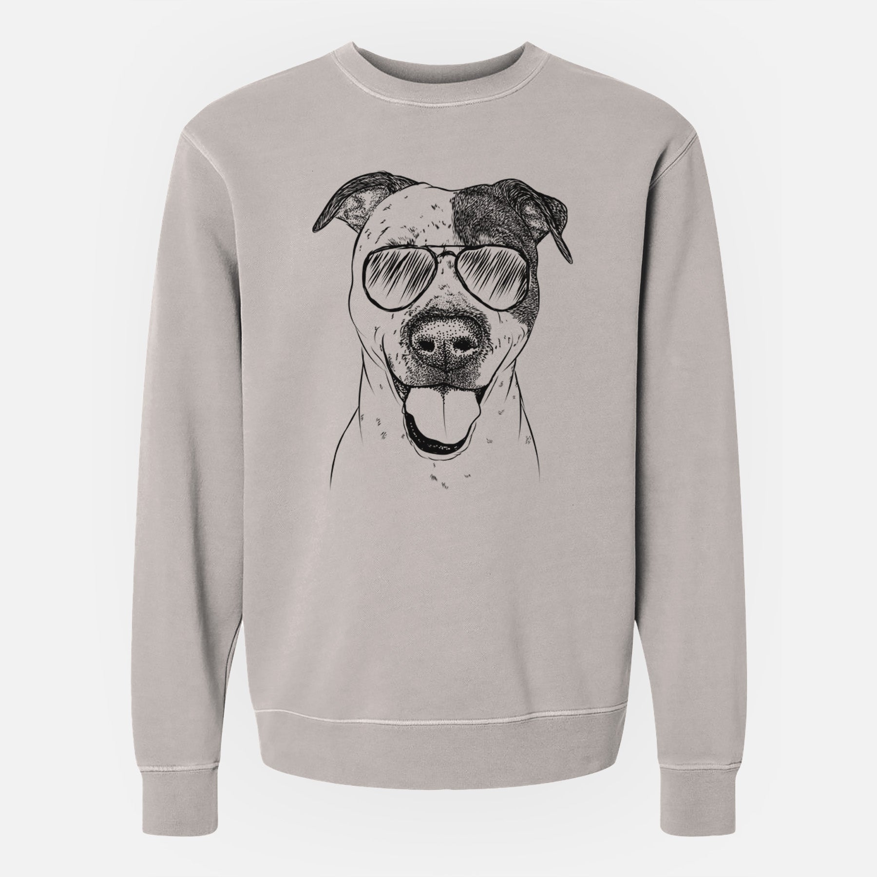 Aviator Simon the Mixed Breed - Unisex Pigment Dyed Crew Sweatshirt