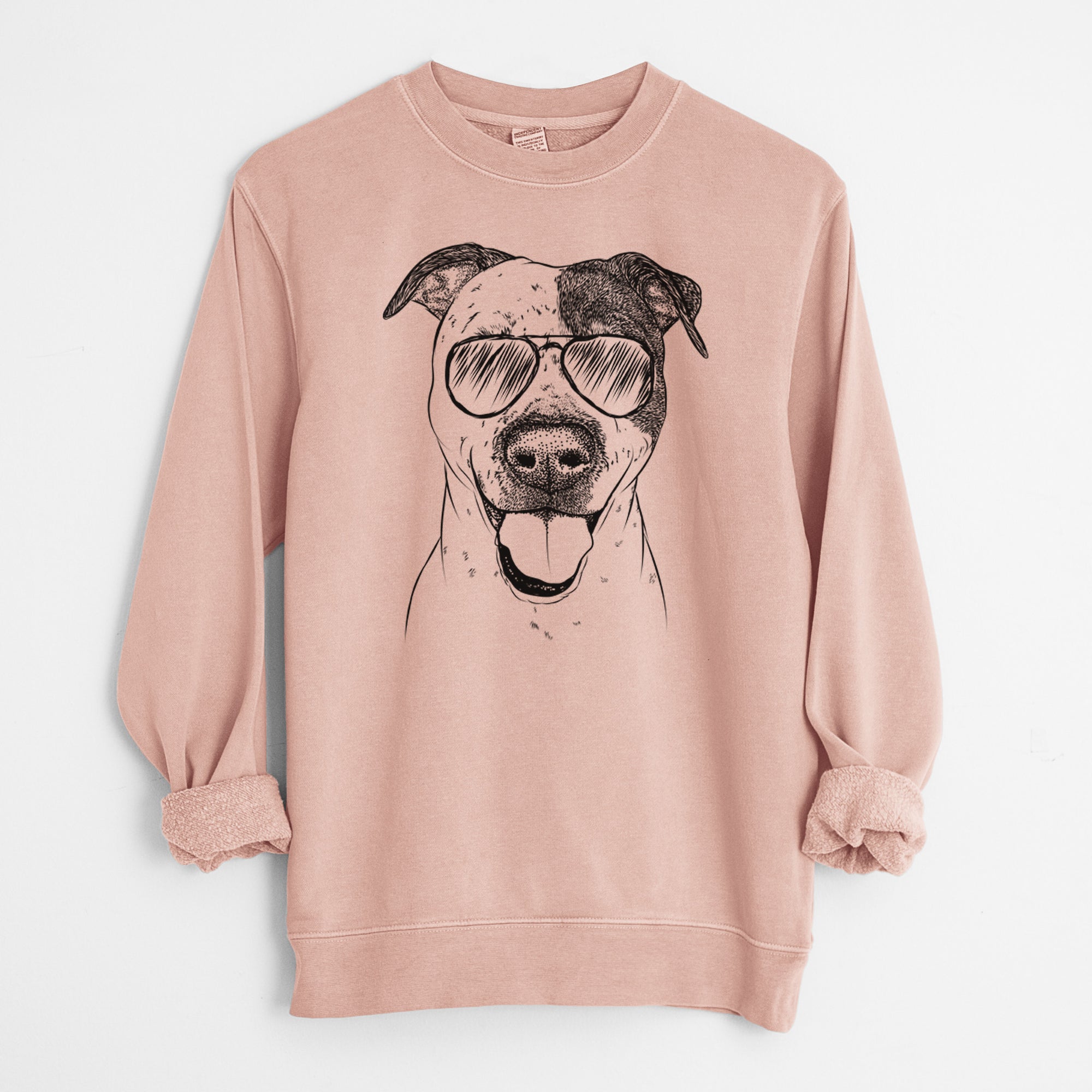 Aviator Simon the Mixed Breed - Unisex Pigment Dyed Crew Sweatshirt