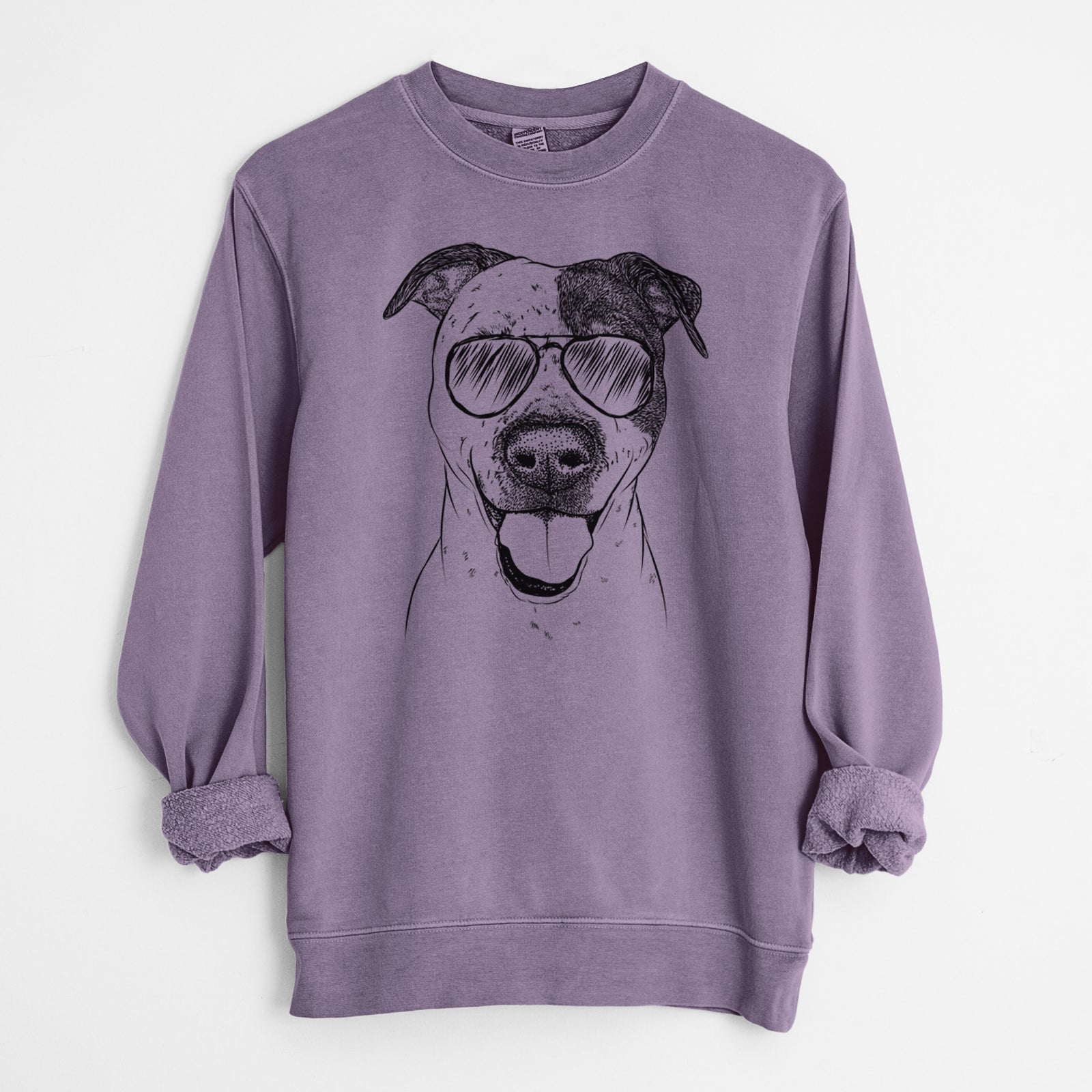 Aviator Simon the Mixed Breed - Unisex Pigment Dyed Crew Sweatshirt