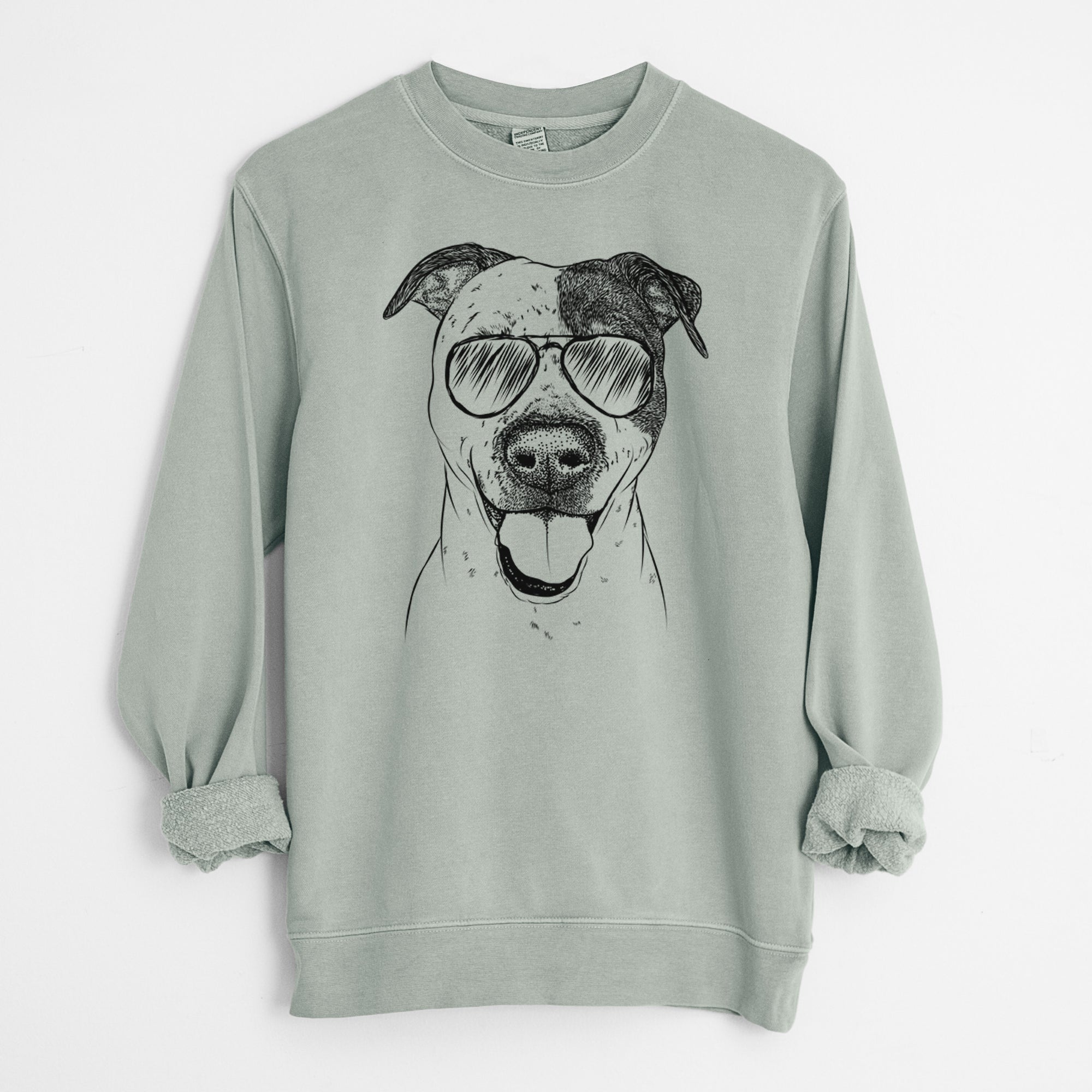 Aviator Simon the Mixed Breed - Unisex Pigment Dyed Crew Sweatshirt