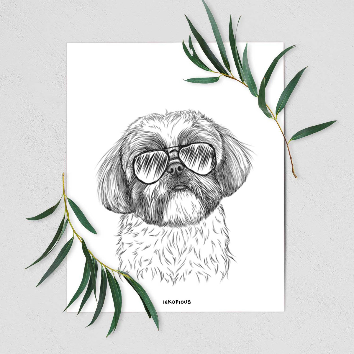 Simon the Shih Tzu Art Print