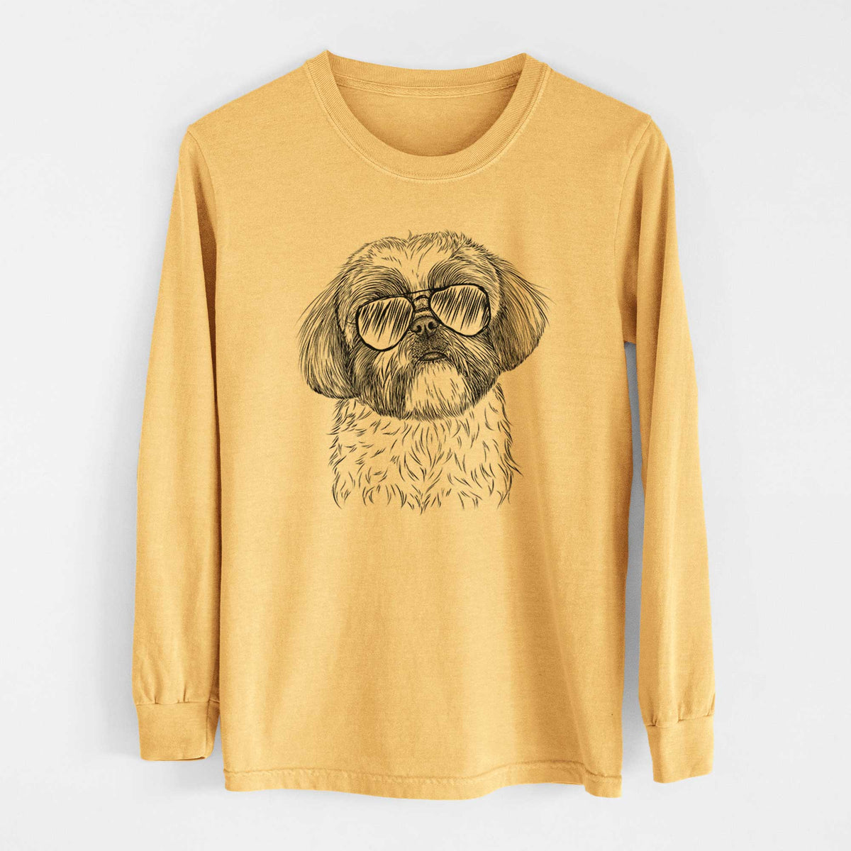 Aviators Simon the Shih Tzu - Heavyweight 100% Cotton Long Sleeve