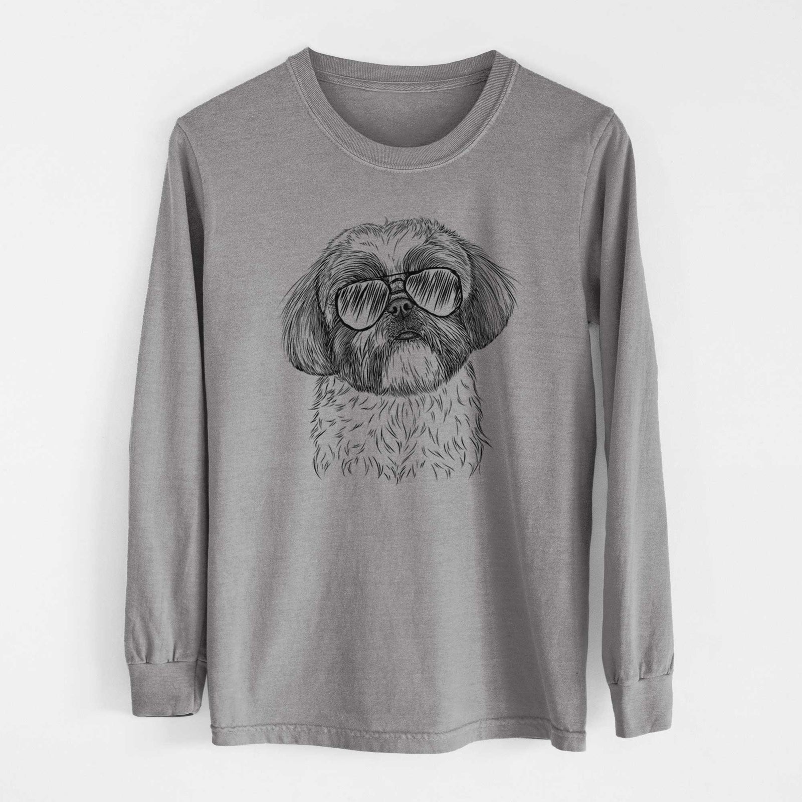 Aviators Simon the Shih Tzu - Heavyweight 100% Cotton Long Sleeve
