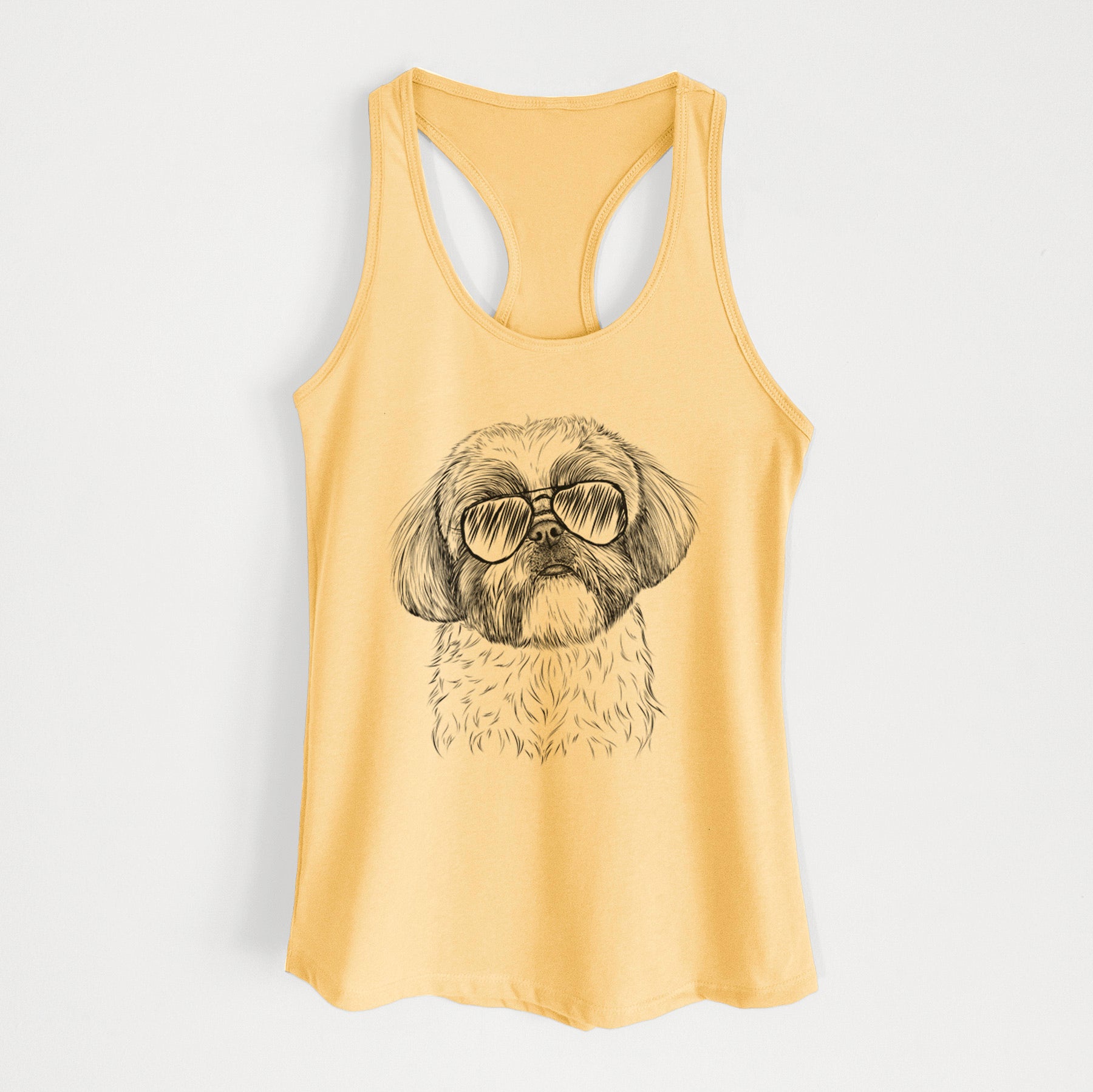 Simon the Shih Tzu - Women's Racerback Tanktop