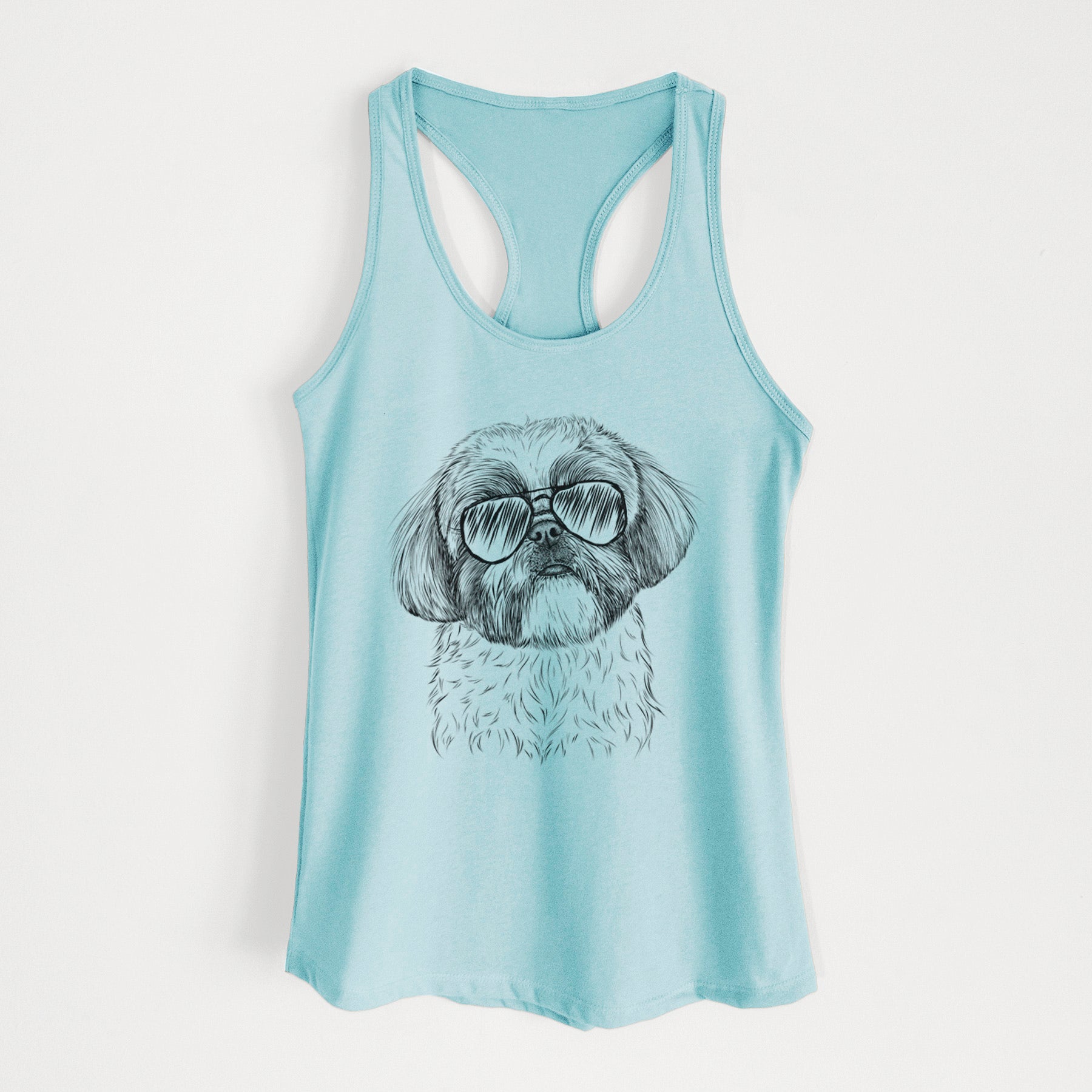 Simon the Shih Tzu - Women's Racerback Tanktop