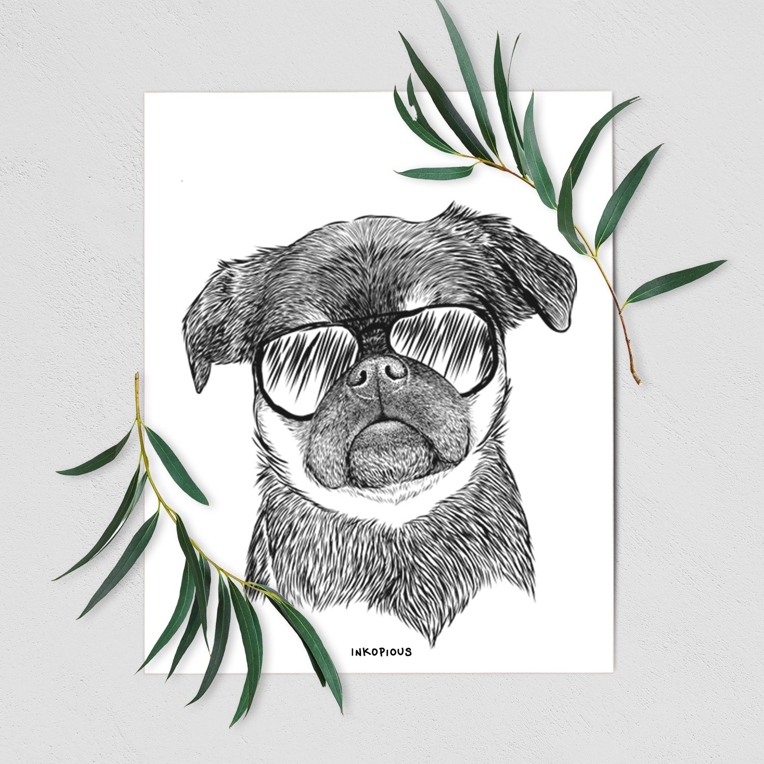 Simone the Brussels Griffon Art Print