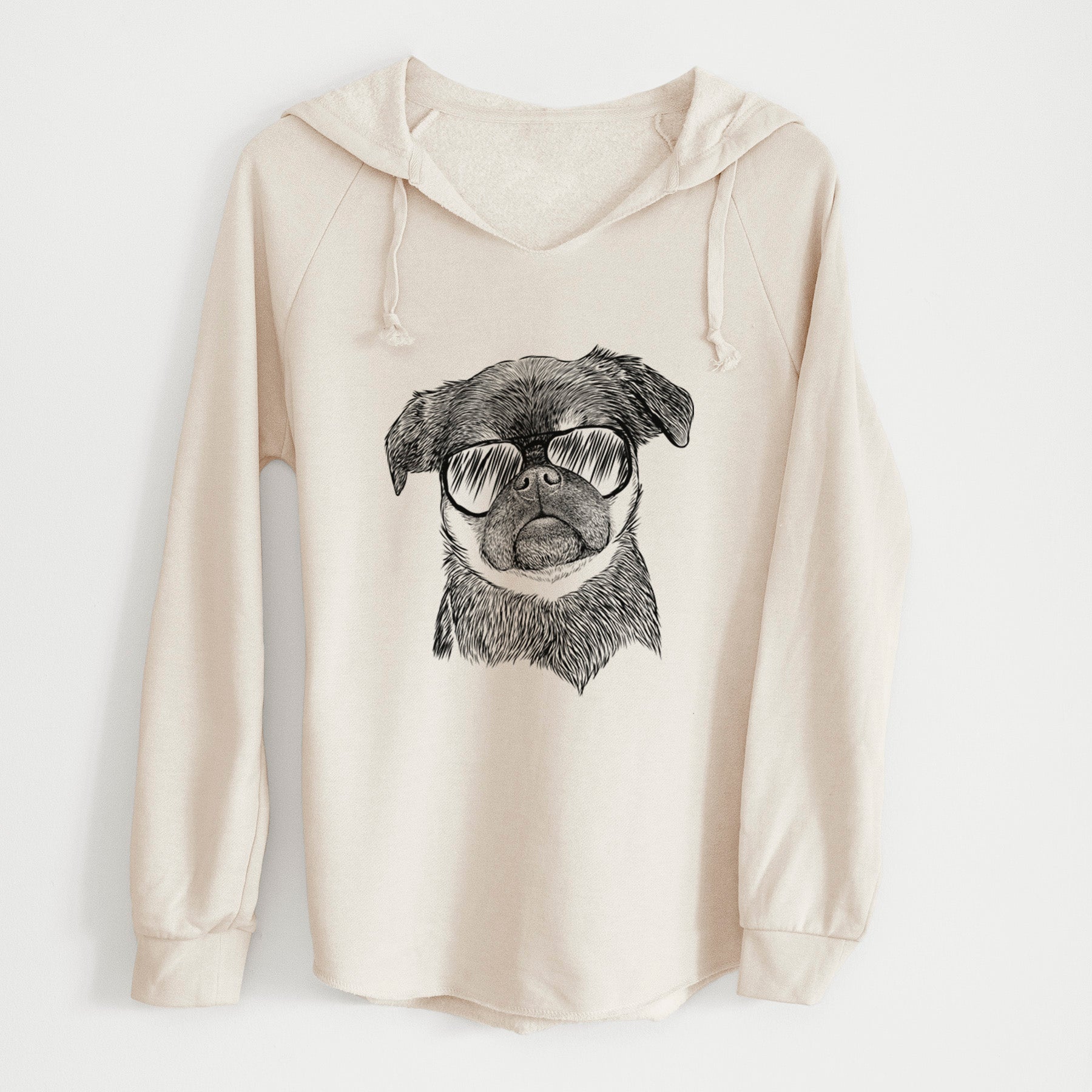 Aviator Simone the Brussels Griffon - Cali Wave Hooded Sweatshirt