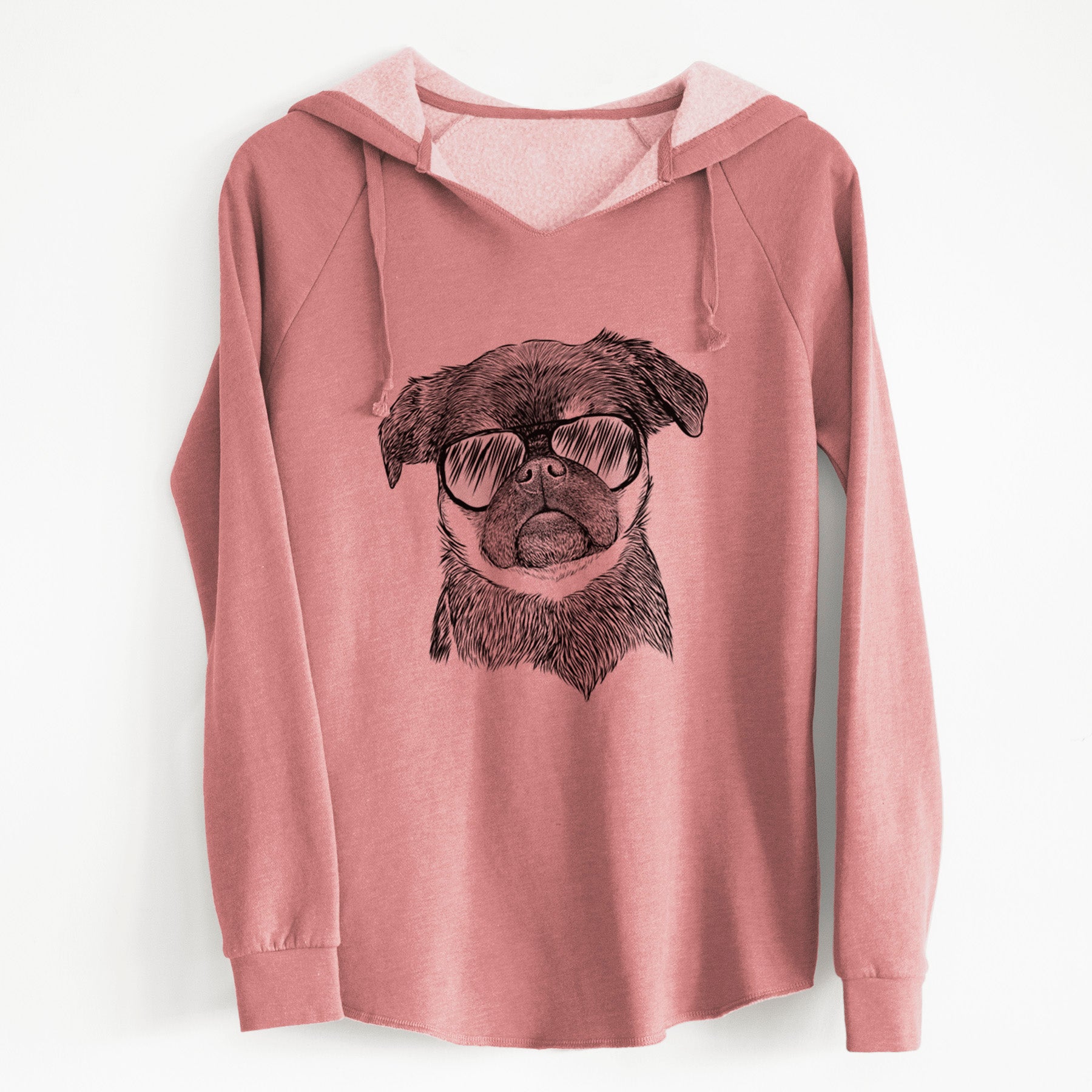 Aviator Simone the Brussels Griffon - Cali Wave Hooded Sweatshirt