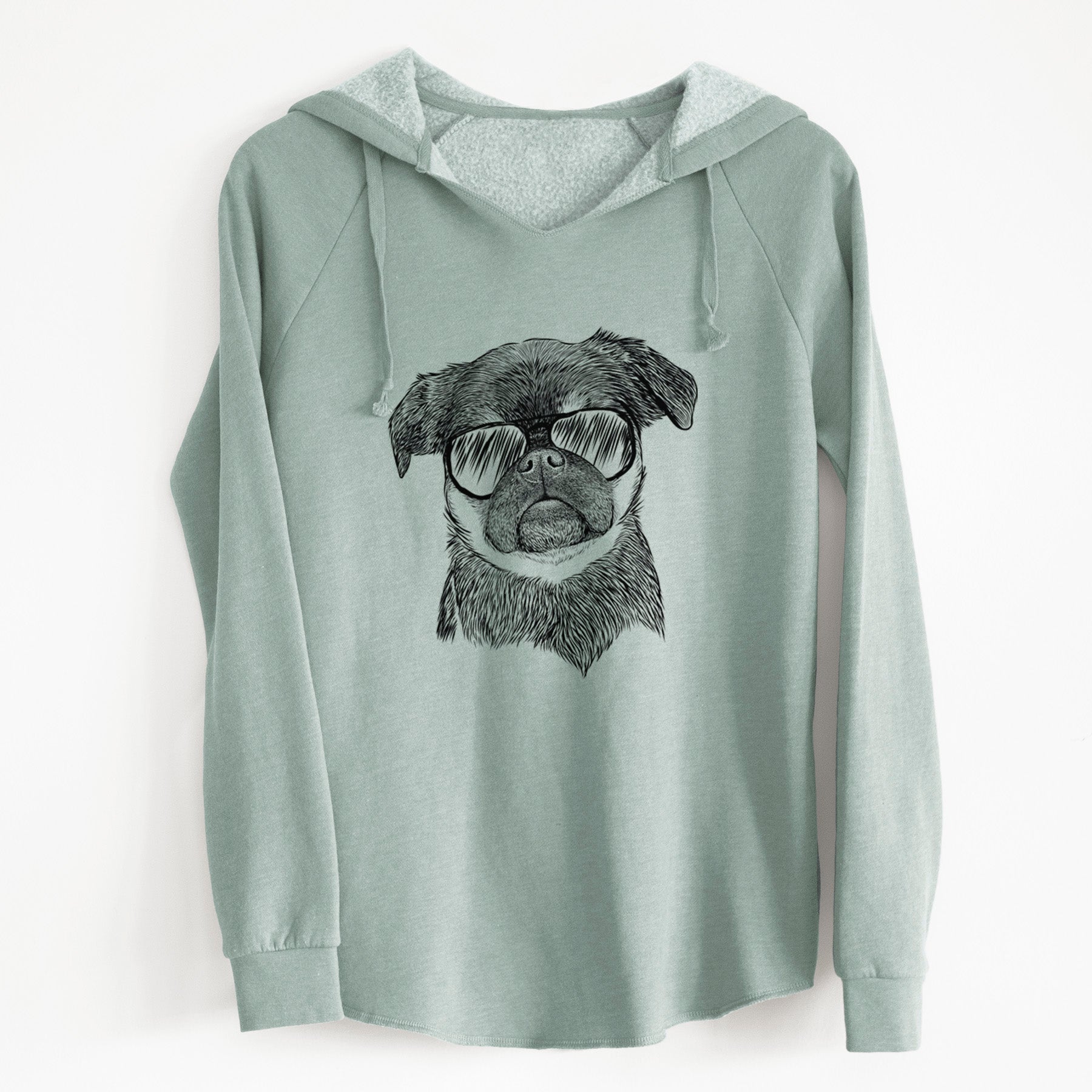 Aviator Simone the Brussels Griffon - Cali Wave Hooded Sweatshirt