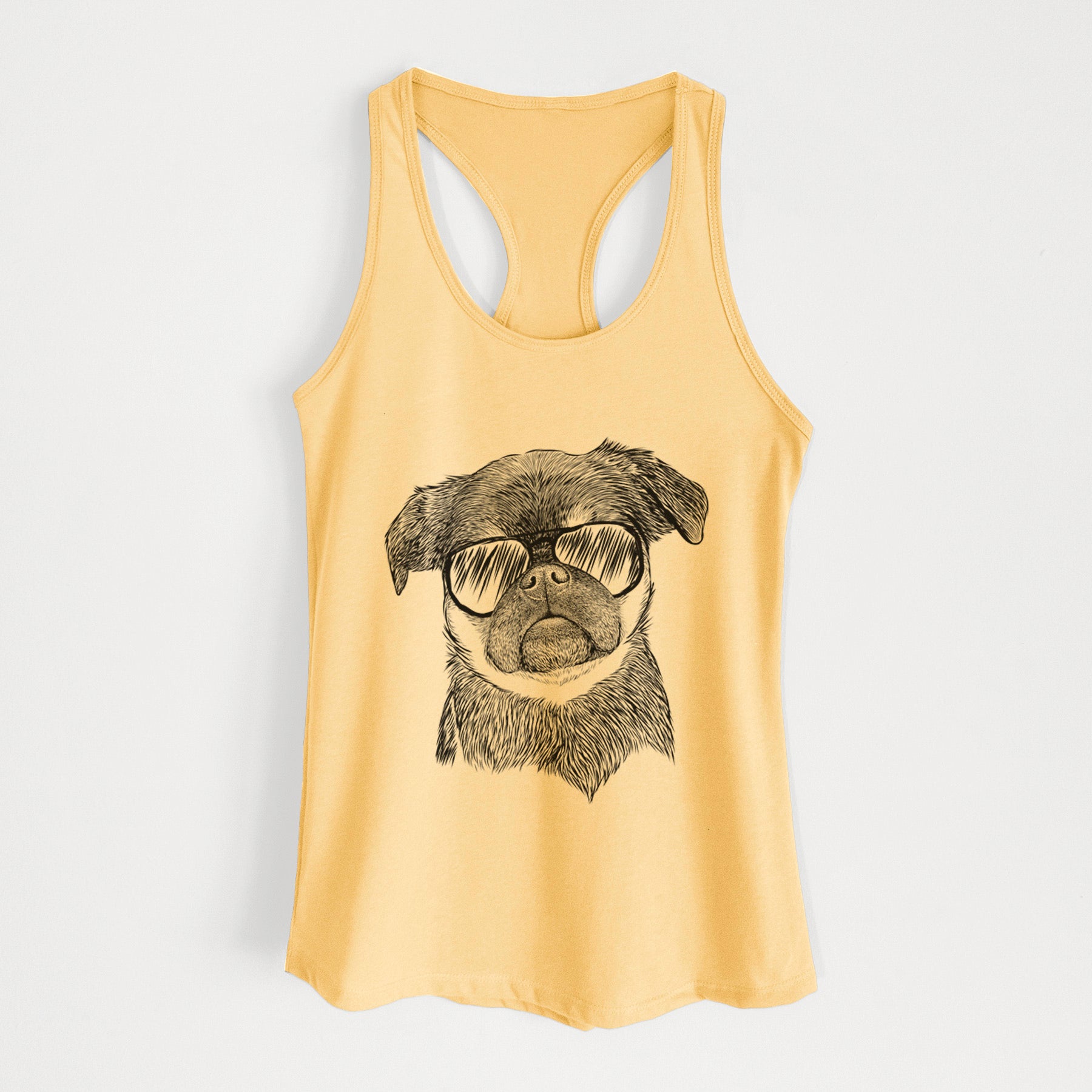 Simone the Brussels Griffon - Women's Racerback Tanktop