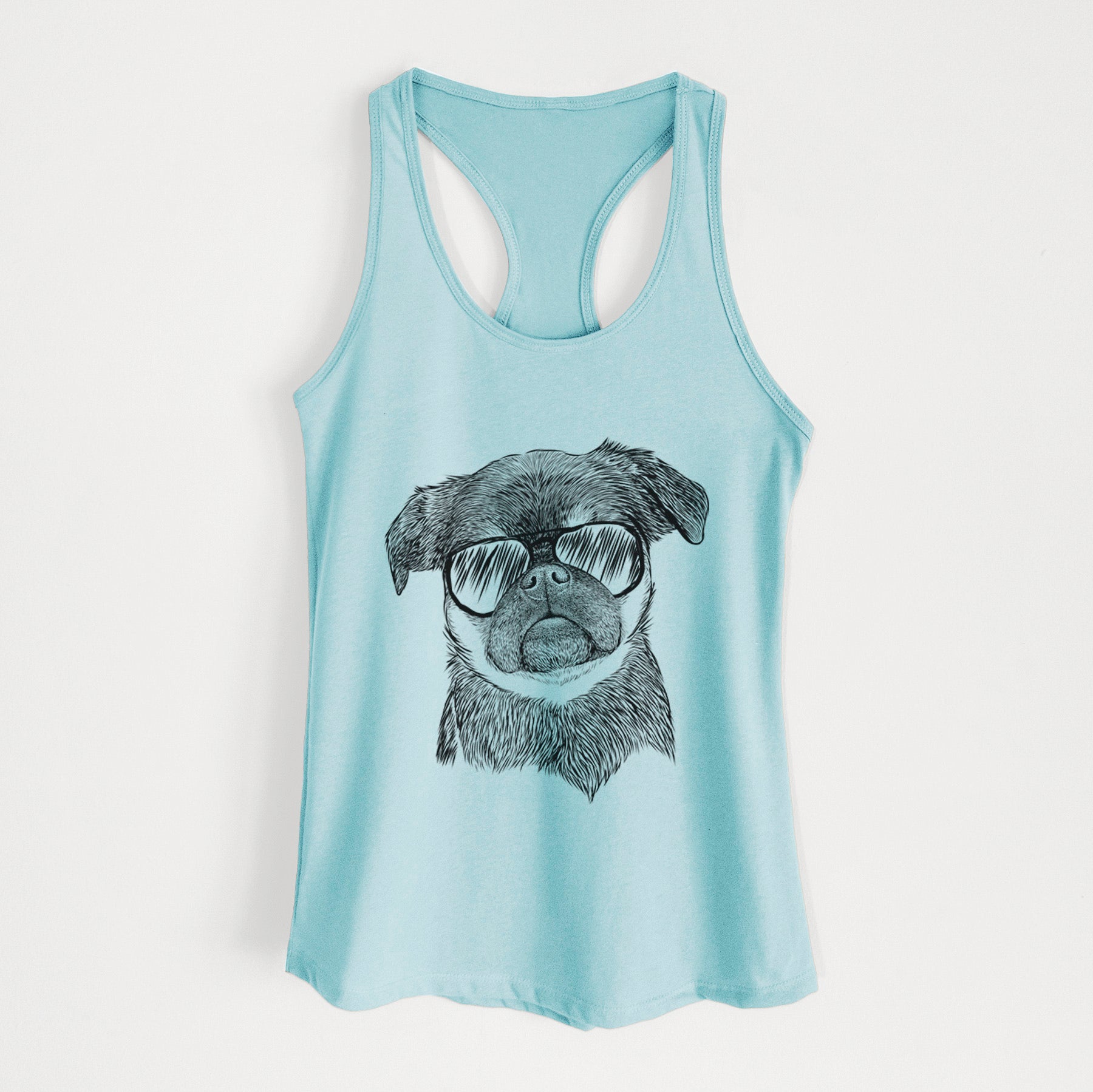 Simone the Brussels Griffon - Women's Racerback Tanktop