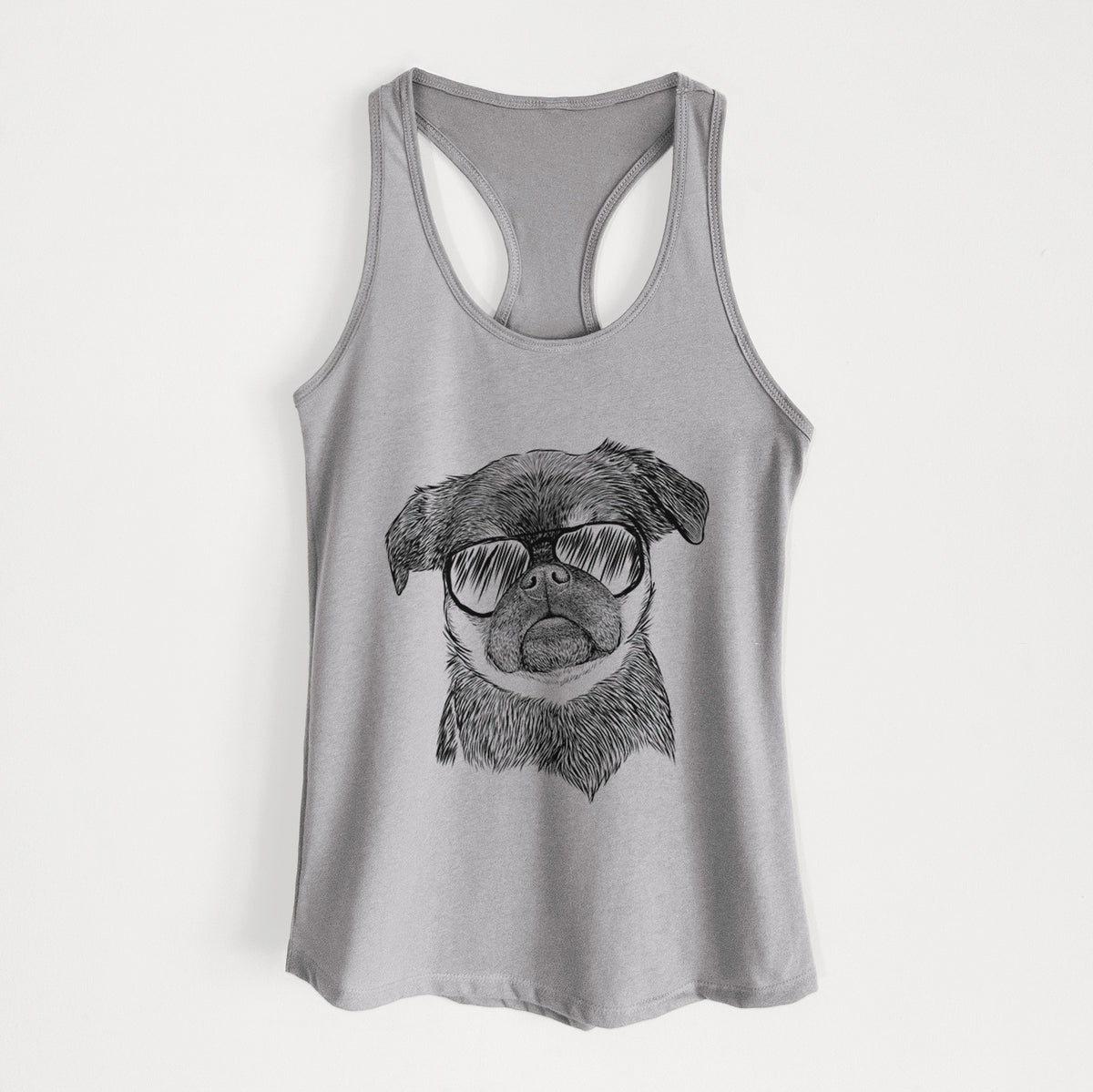 Simone the Brussels Griffon - Women&#39;s Racerback Tanktop