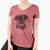 Aviator Simone the Brussels Griffon - Women's V-neck Shirt